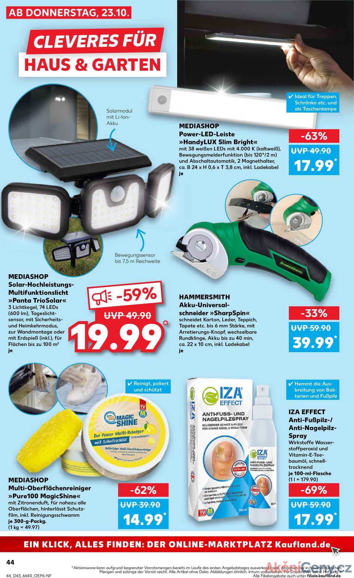 Leták Kaufland Německo 23.10.-29.10.2025 strana 44