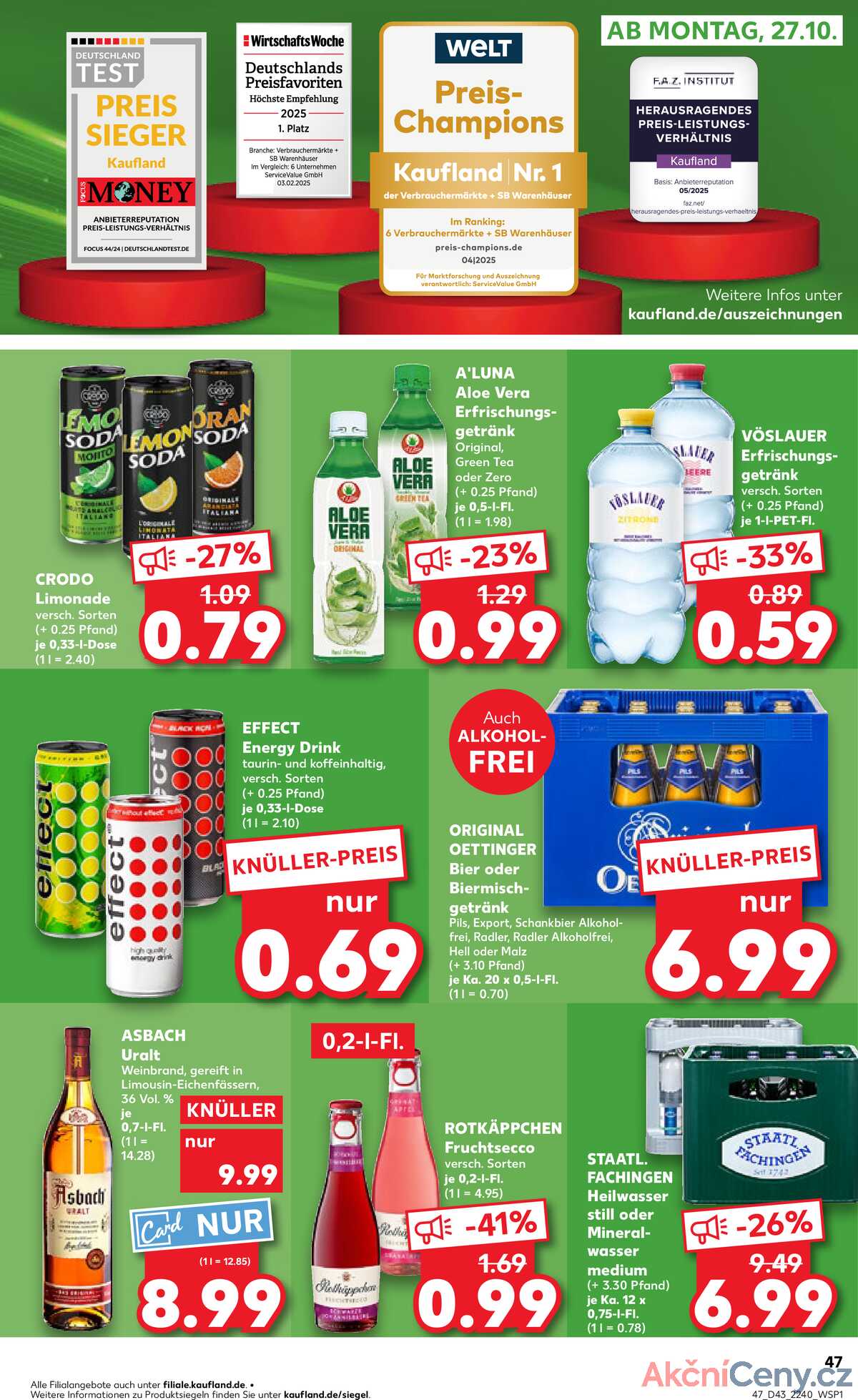 Leták Kaufland Německo 23.10.-29.10.2025 strana 47
