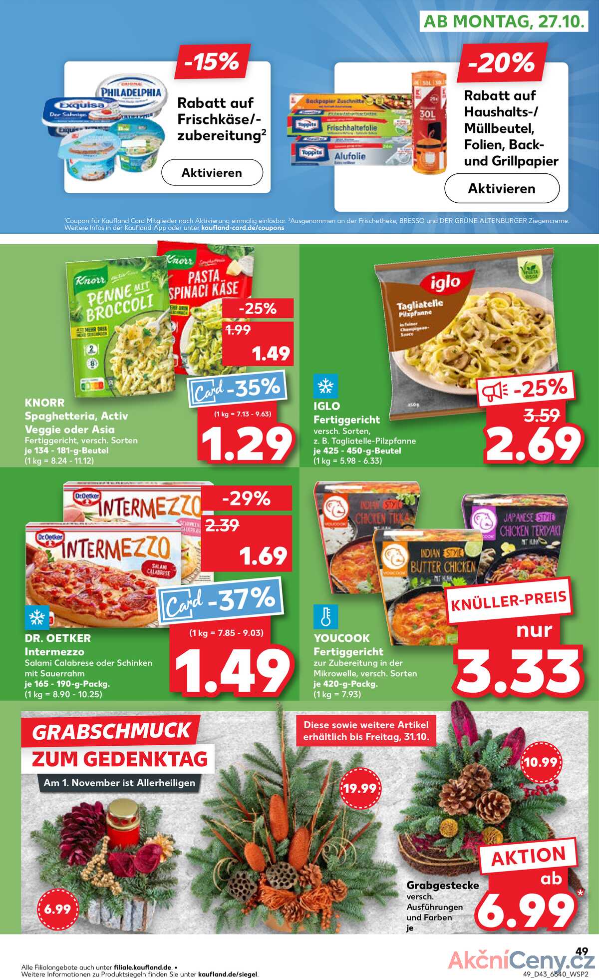 Leták Kaufland Německo 23.10.-29.10.2025 strana 49