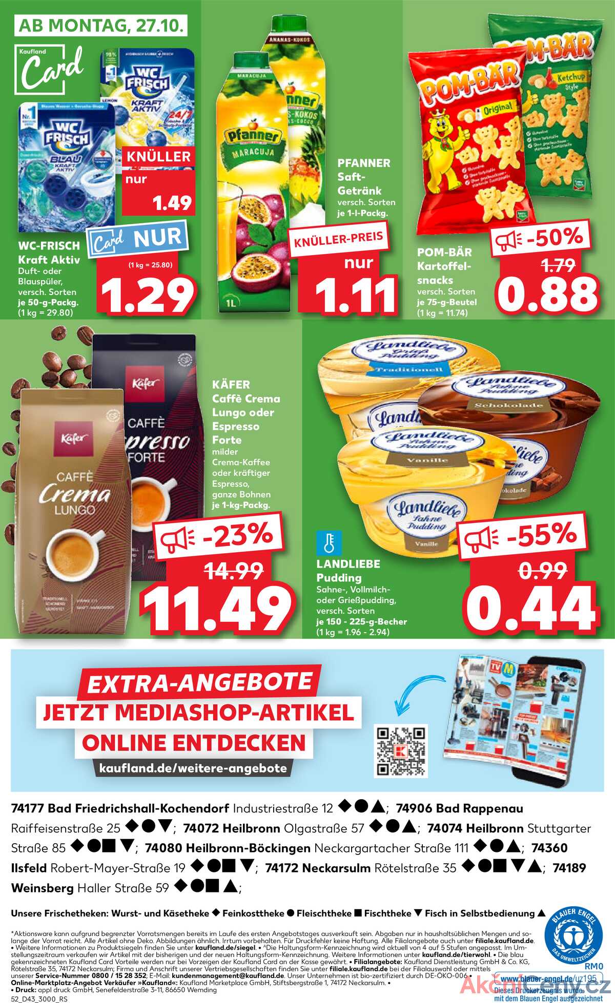 Leták Kaufland Německo 23.10.-29.10.2025 strana 52