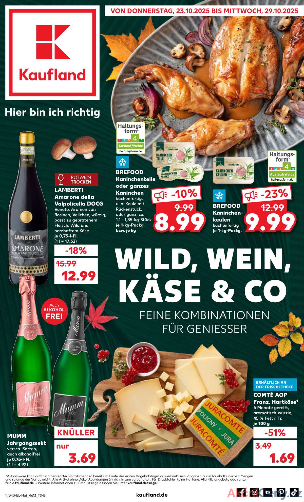 Leták Kaufland Německo 23.10.-29.10.2025 strana 1