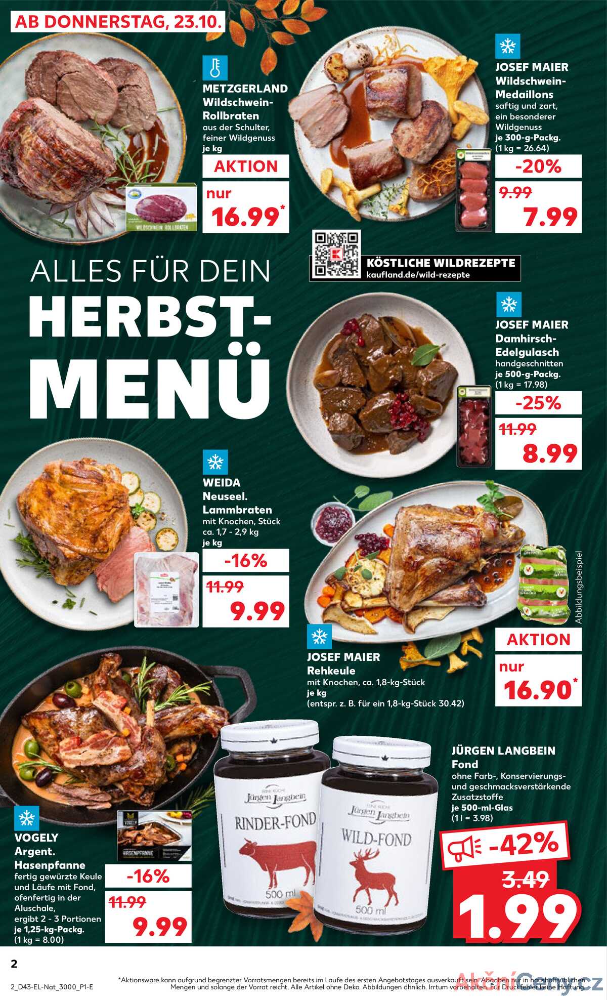 Leták Kaufland Německo 23.10.-29.10.2025 strana 2