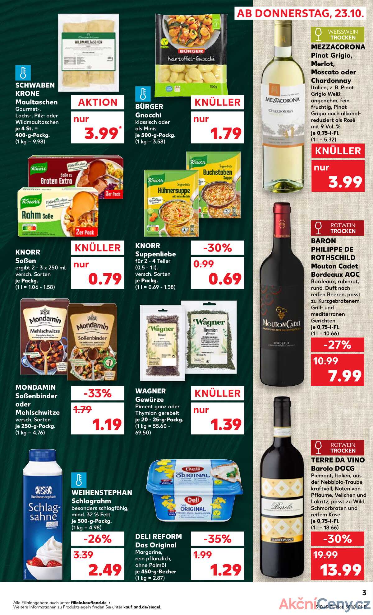 Leták Kaufland Německo 23.10.-29.10.2025 strana 3