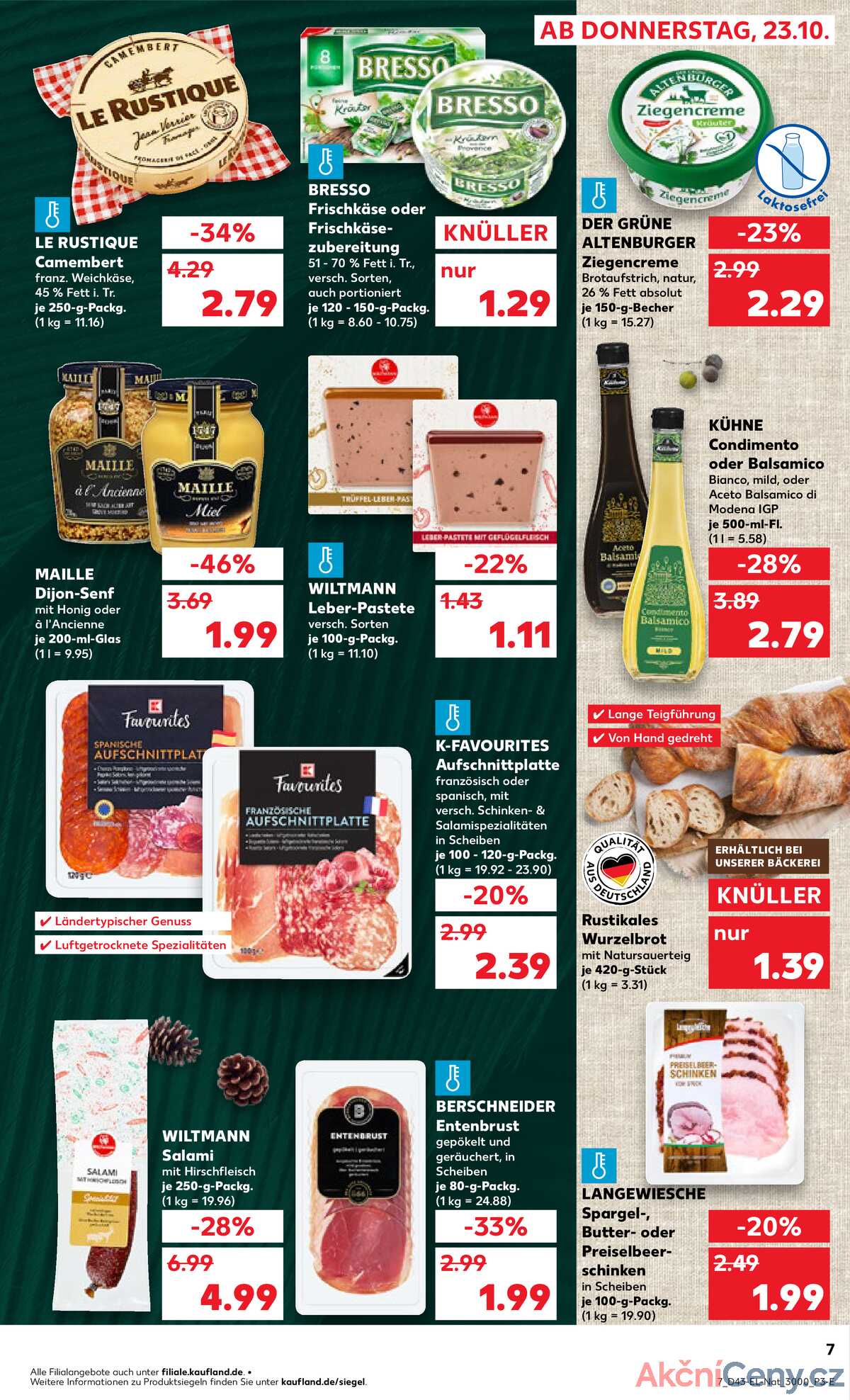 Leták Kaufland Německo 23.10.-29.10.2025 strana 7