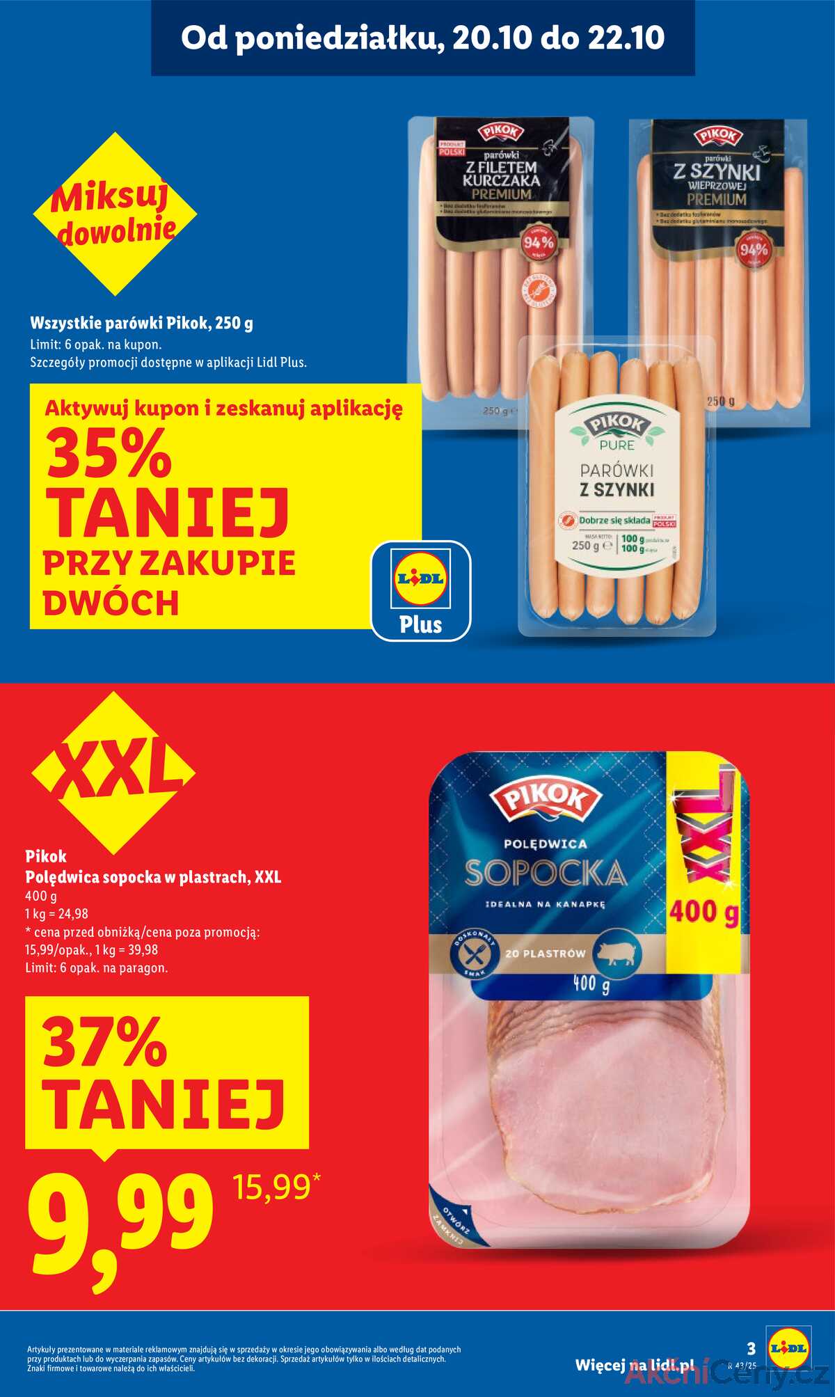 Leták Lidl Polsko 20.10.-22.10.2025 strana 3