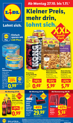 Leták Lidl Německo 27.10.-1.11.2025