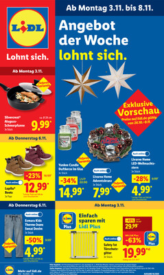 Leták Lidl Německo 3.11.-8.11.2025