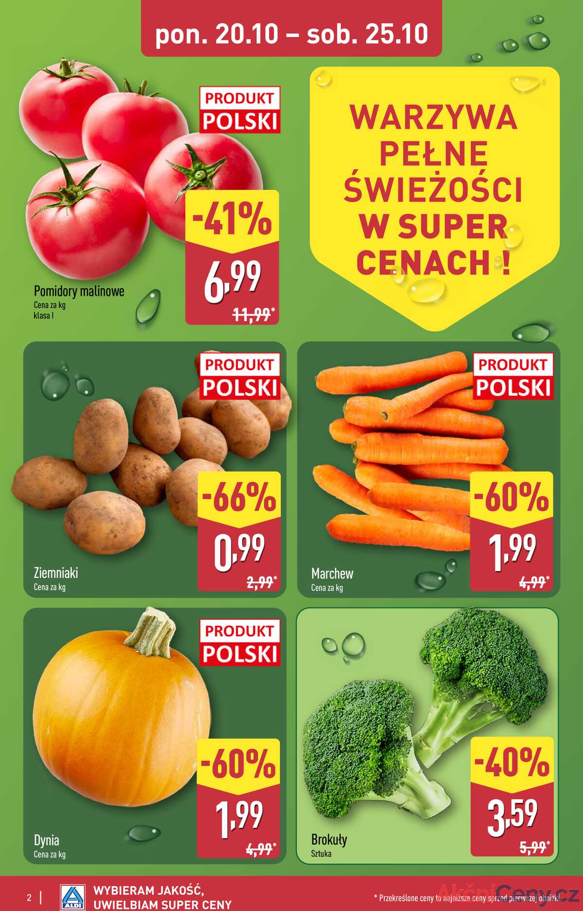 Leták Aldi Polsko 20.10.-25.10.2025 - Úplná nabídka strana 2