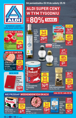 Leták Aldi Polsko 20.10.-25.10.2025 - Úplná nabídka