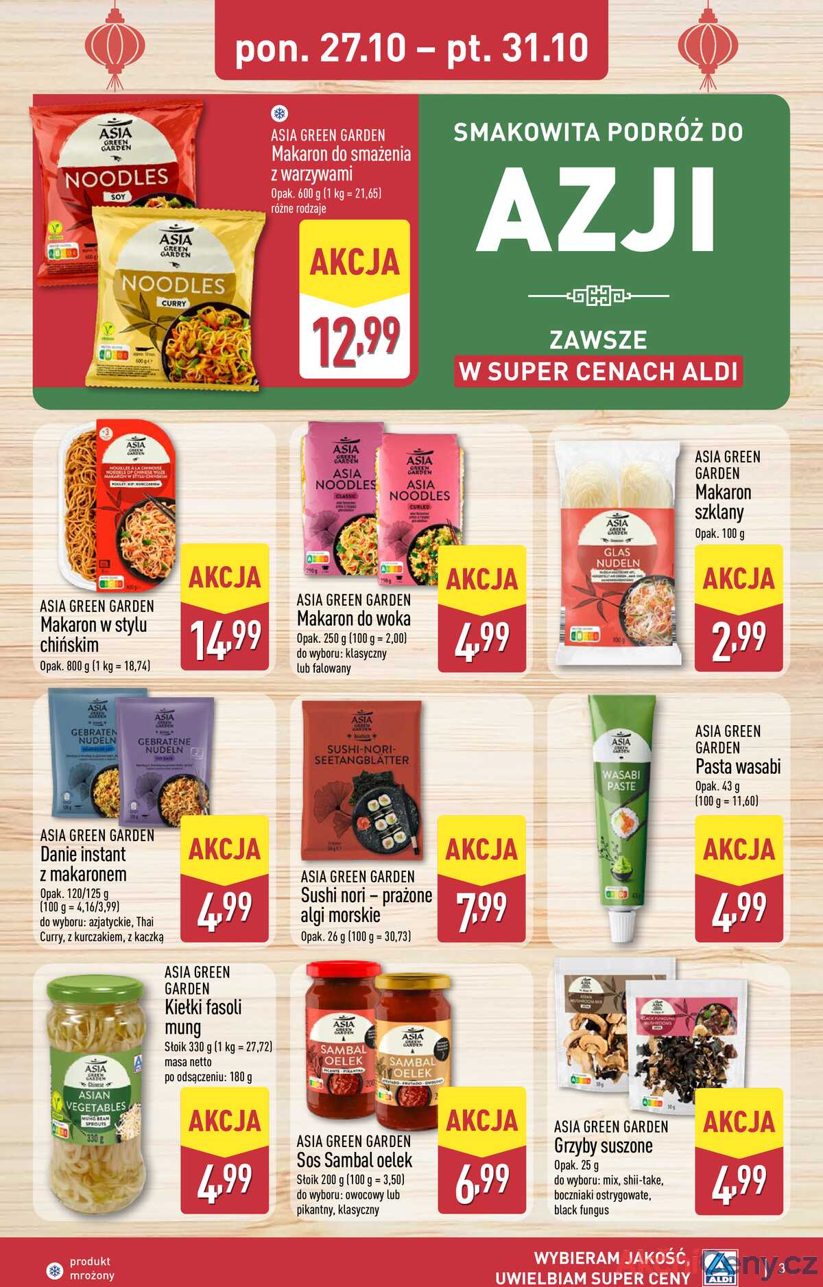 Leták Aldi Polsko 27.10.-2.11.2025 - Asijský týden a strana 3