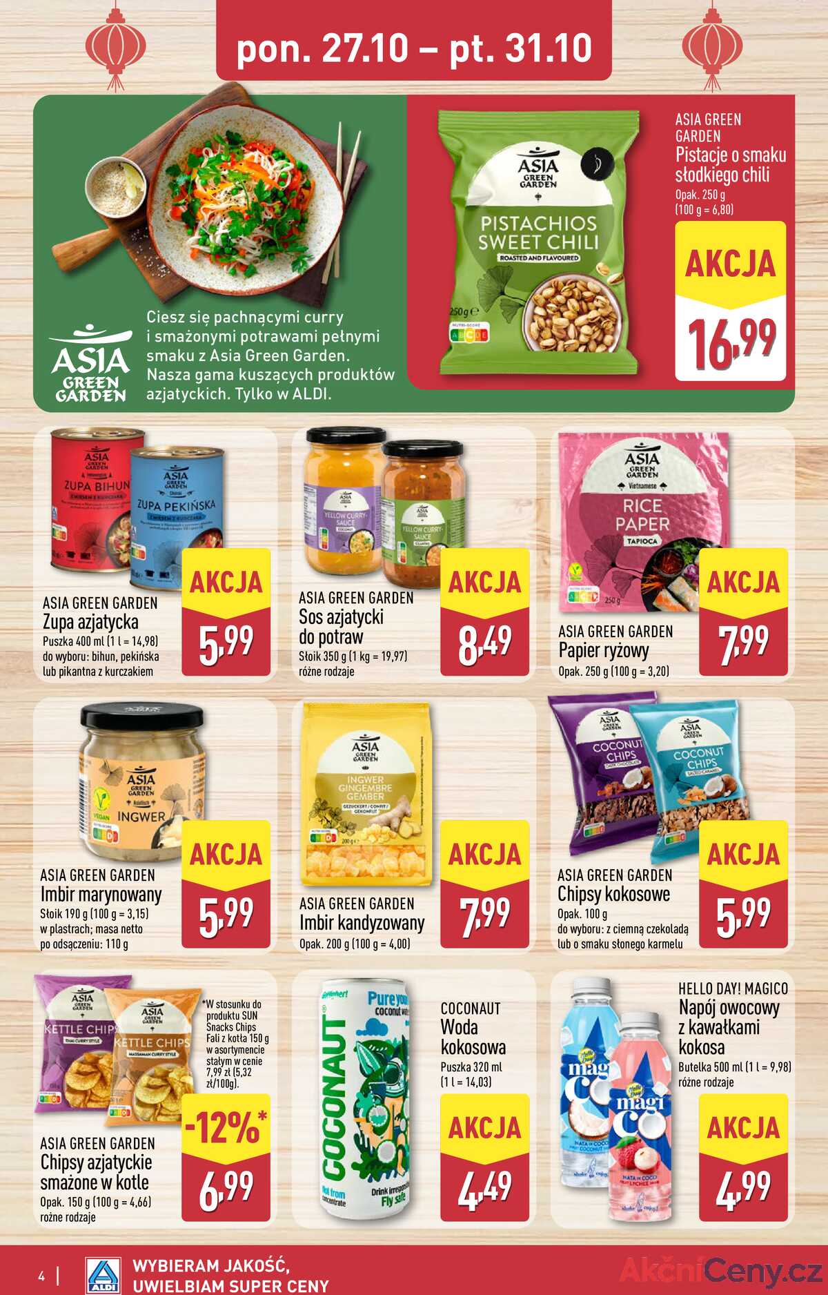 Leták Aldi Polsko 27.10.-2.11.2025 - Asijský týden a strana 4