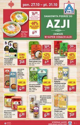 Leták Aldi Polsko 27.10.-2.11.2025 - Asijský týden a