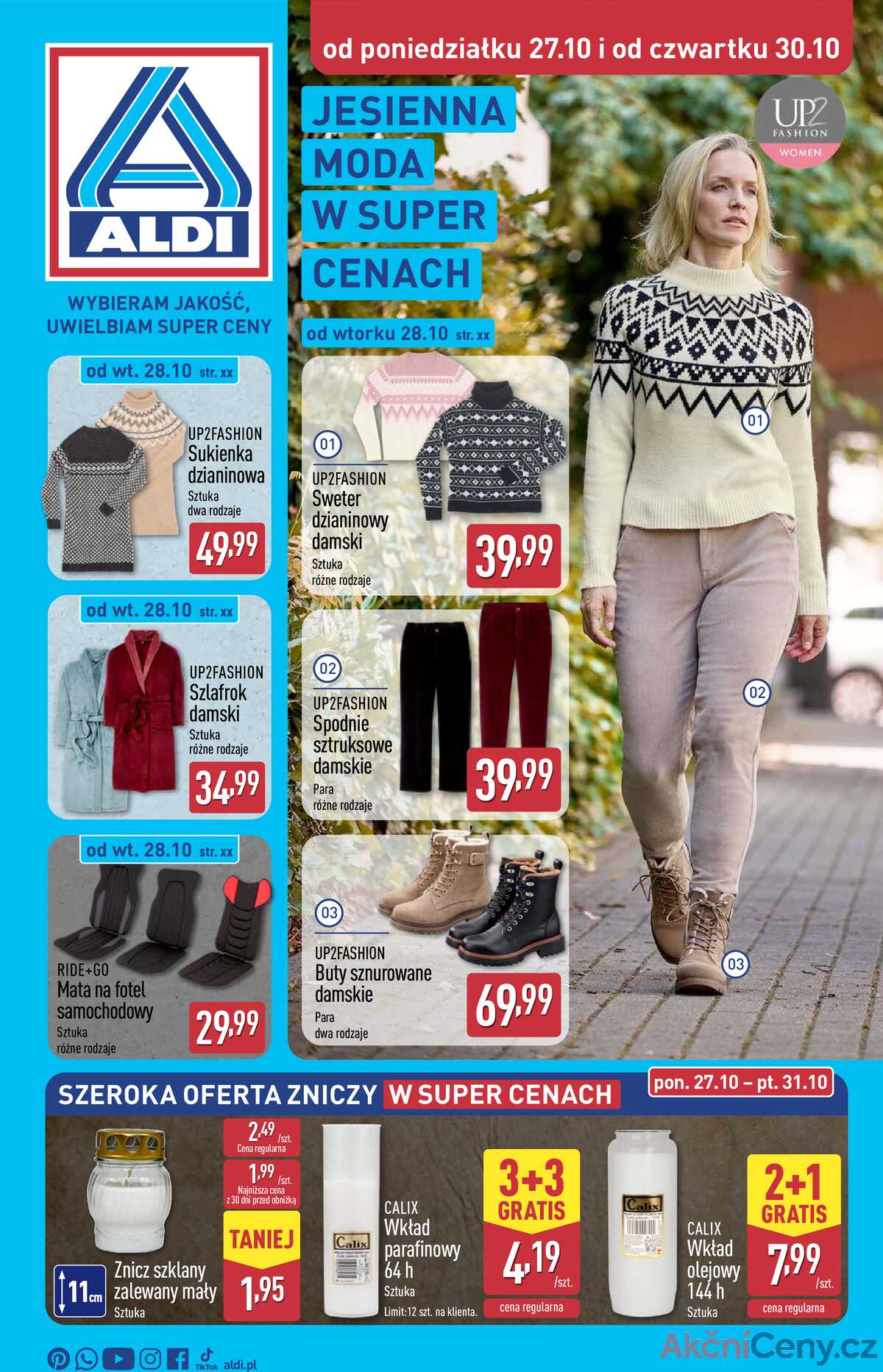 Leták Aldi Polsko 27.10.-2.11.2025 - Průmyslové výrobky a textil strana 1