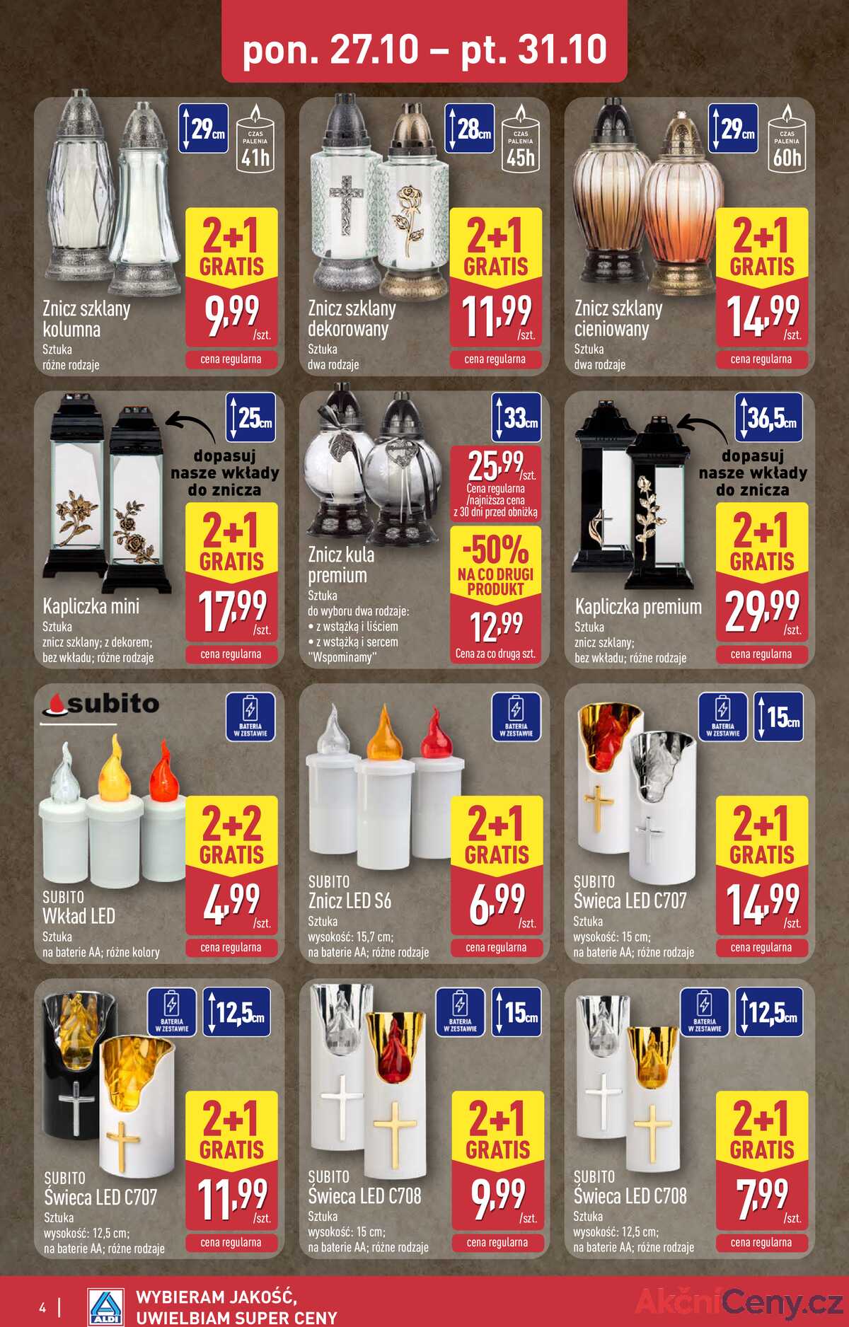 Leták Aldi Polsko 27.10.-2.11.2025 - Průmyslové výrobky a textil strana 4