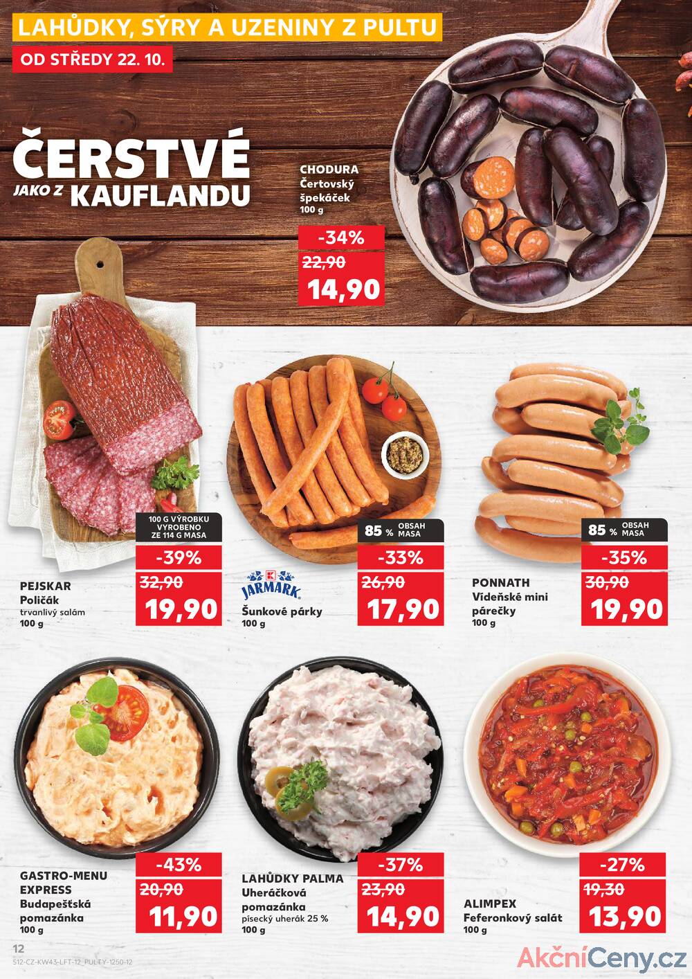 Leták Kaufland - Kaufland 22.10. - 27.10. - Kaufland - Praha 6 (Podbaba) - strana 12