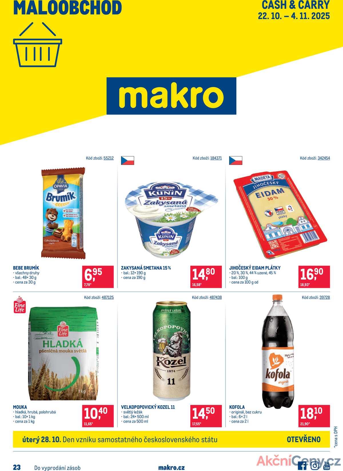 MAKRO Maloobchod od 22.10. do 4.11.2025 strana 1