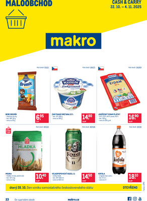 MAKRO Maloobchod od 22.10. do 4.11.2025
