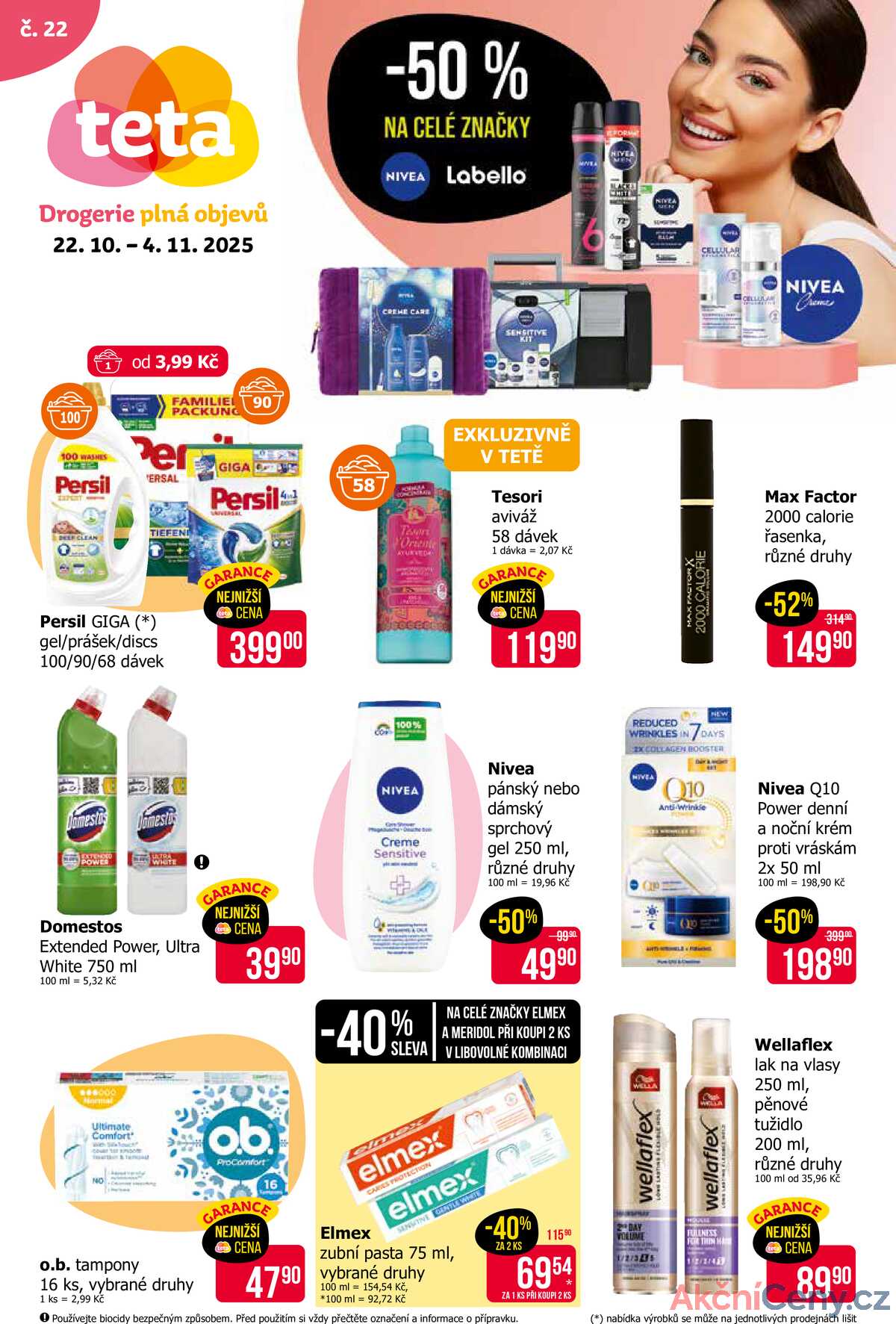 Teta drogerie  od 22.10. do 4.11.2025 strana 1