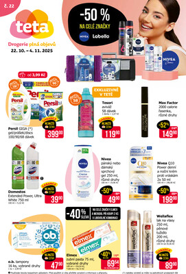 Teta drogerie  od 22.10. do 4.11.2025