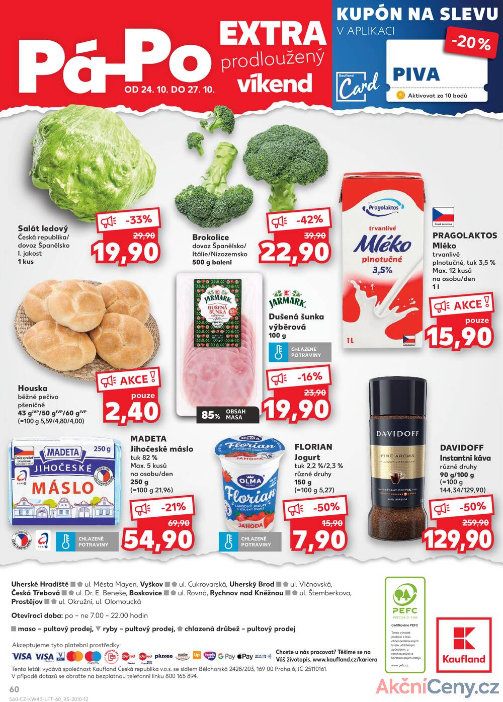 Leták Kaufland - Kaufland 22.10. - 27.10. - Kaufland - Prostějov (Okružní ulice) - strana 60
