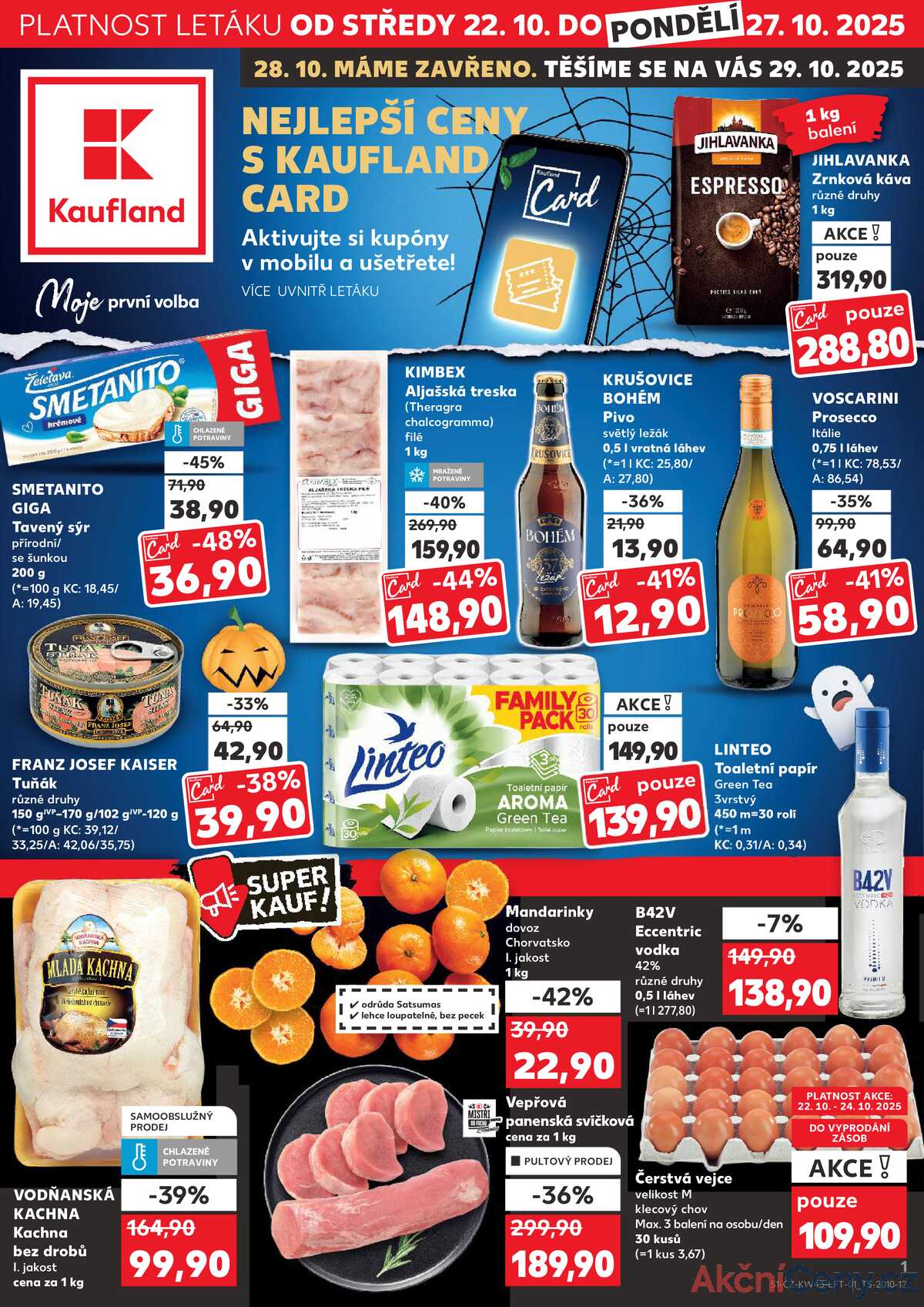 Kaufland 22.10. - 27.10. - Kaufland - Kutná Hora strana 1