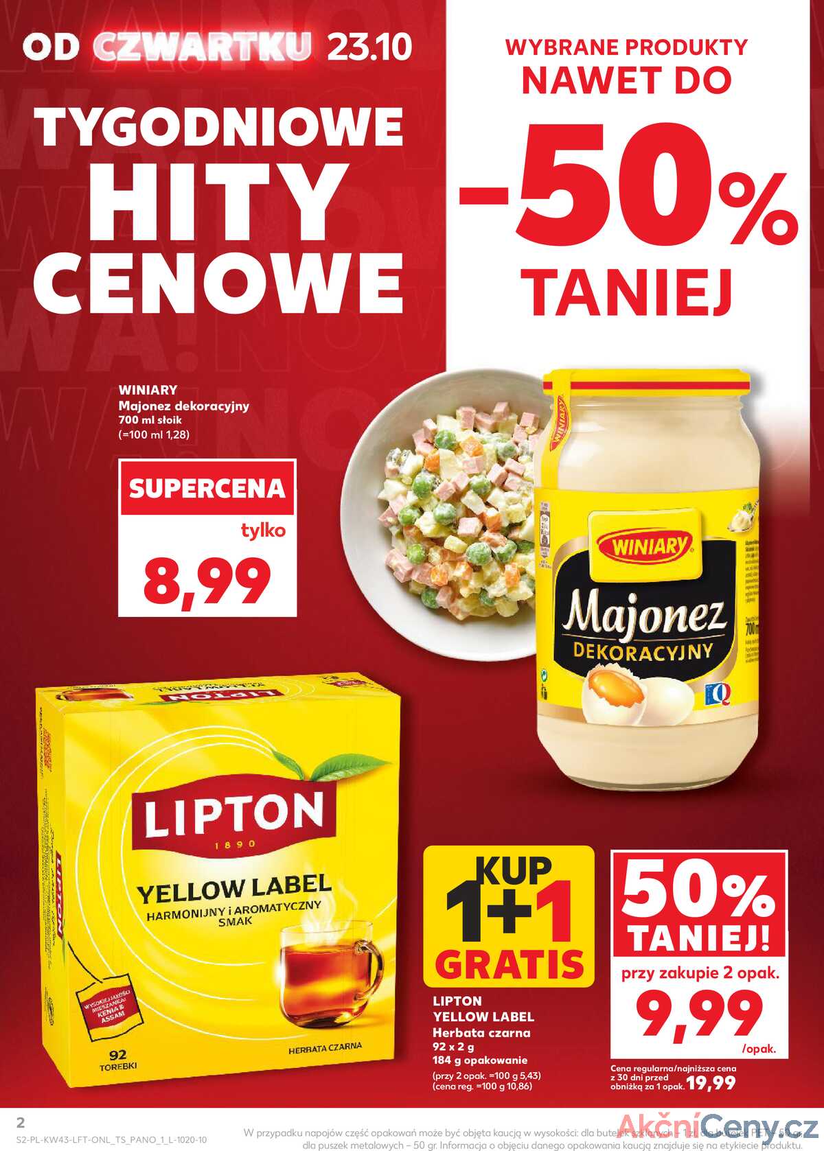 Leták Kaufland Polsko 23.10.-28.10.2025 - Noviny týdne strana 2