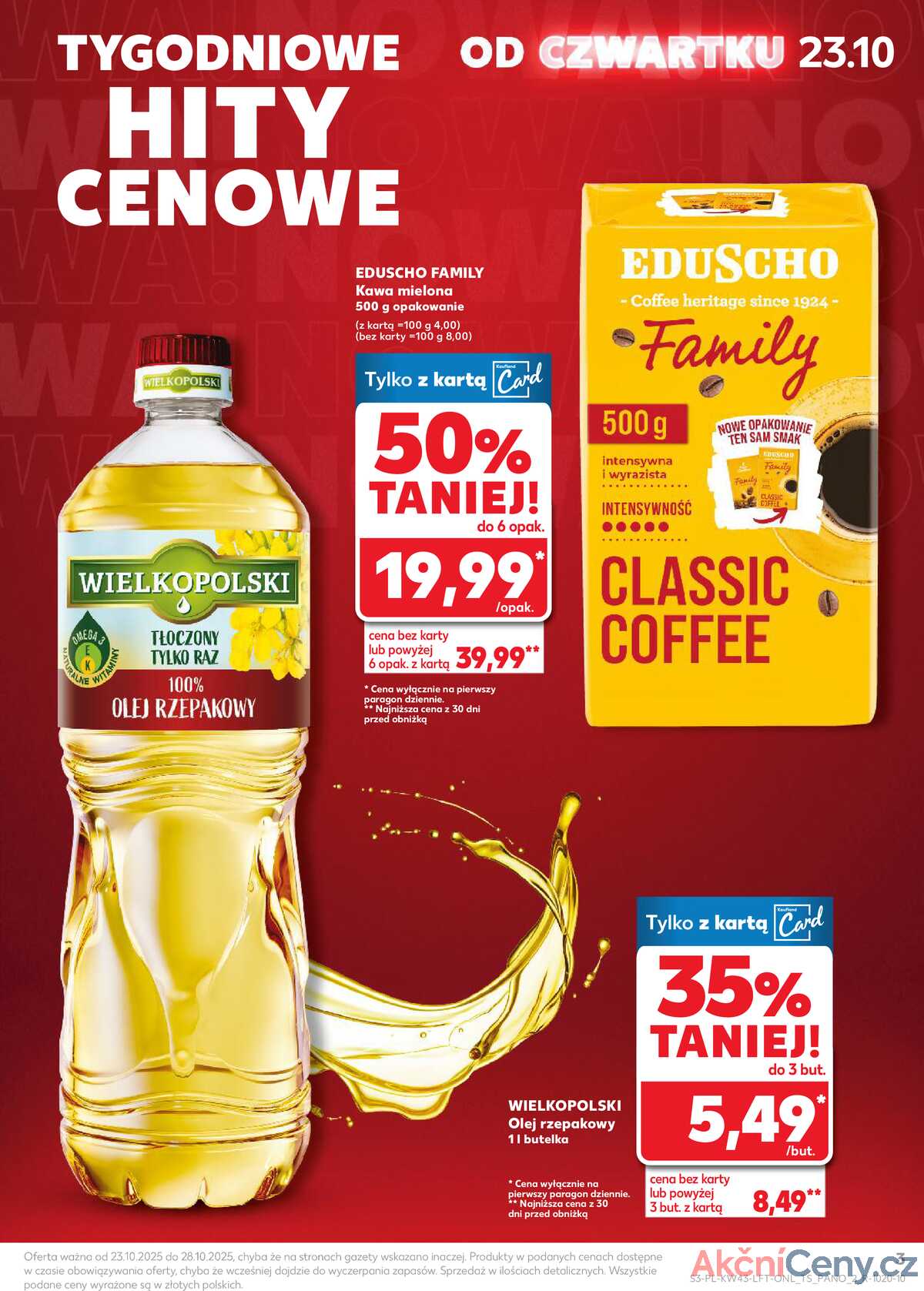 Leták Kaufland Polsko 23.10.-28.10.2025 - Noviny týdne strana 3