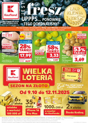 Leták Kaufland Polsko 23.10.-28.10.2025 - Noviny týdne