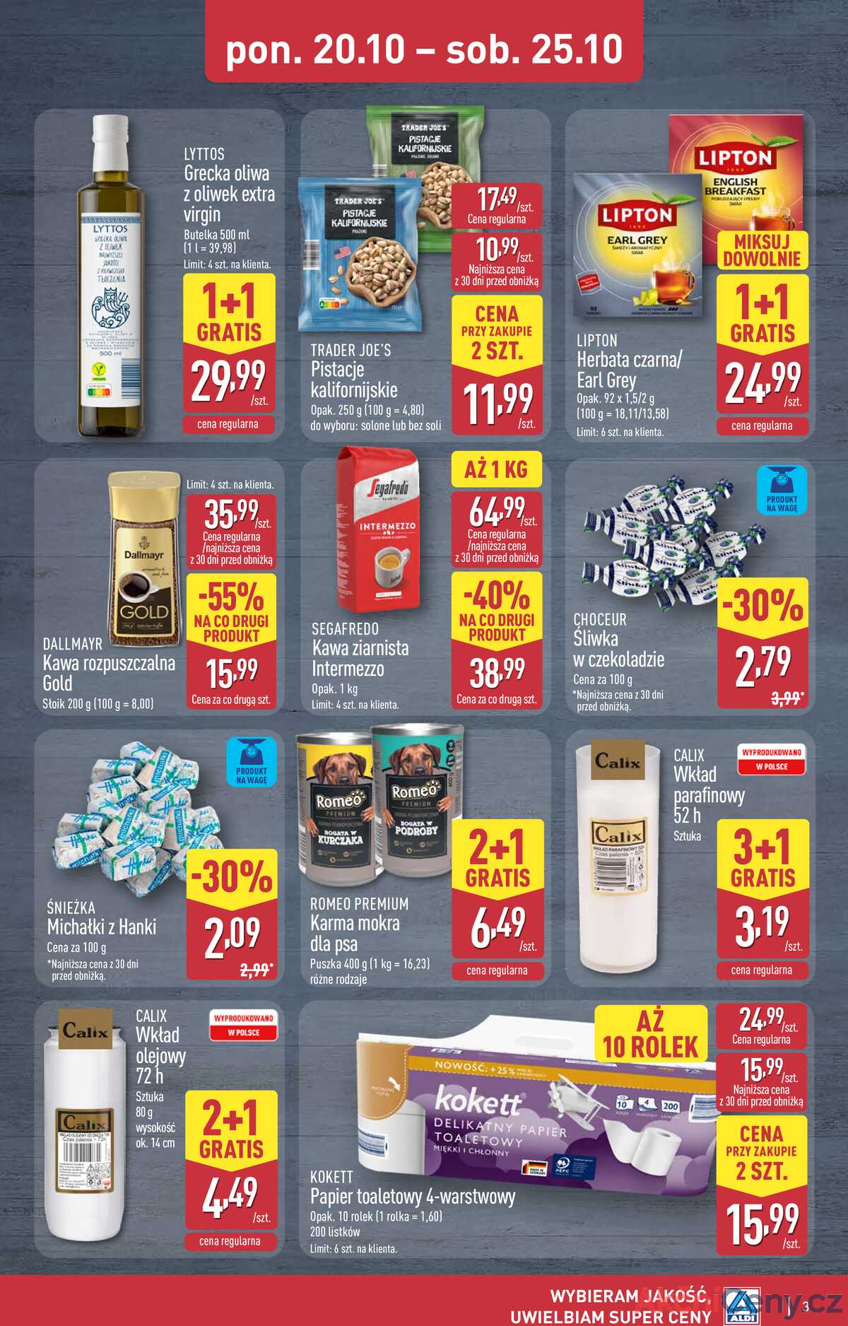 Leták Aldi Polsko 23.10.-25.10.2025 - Víkendová nabídka strana 3