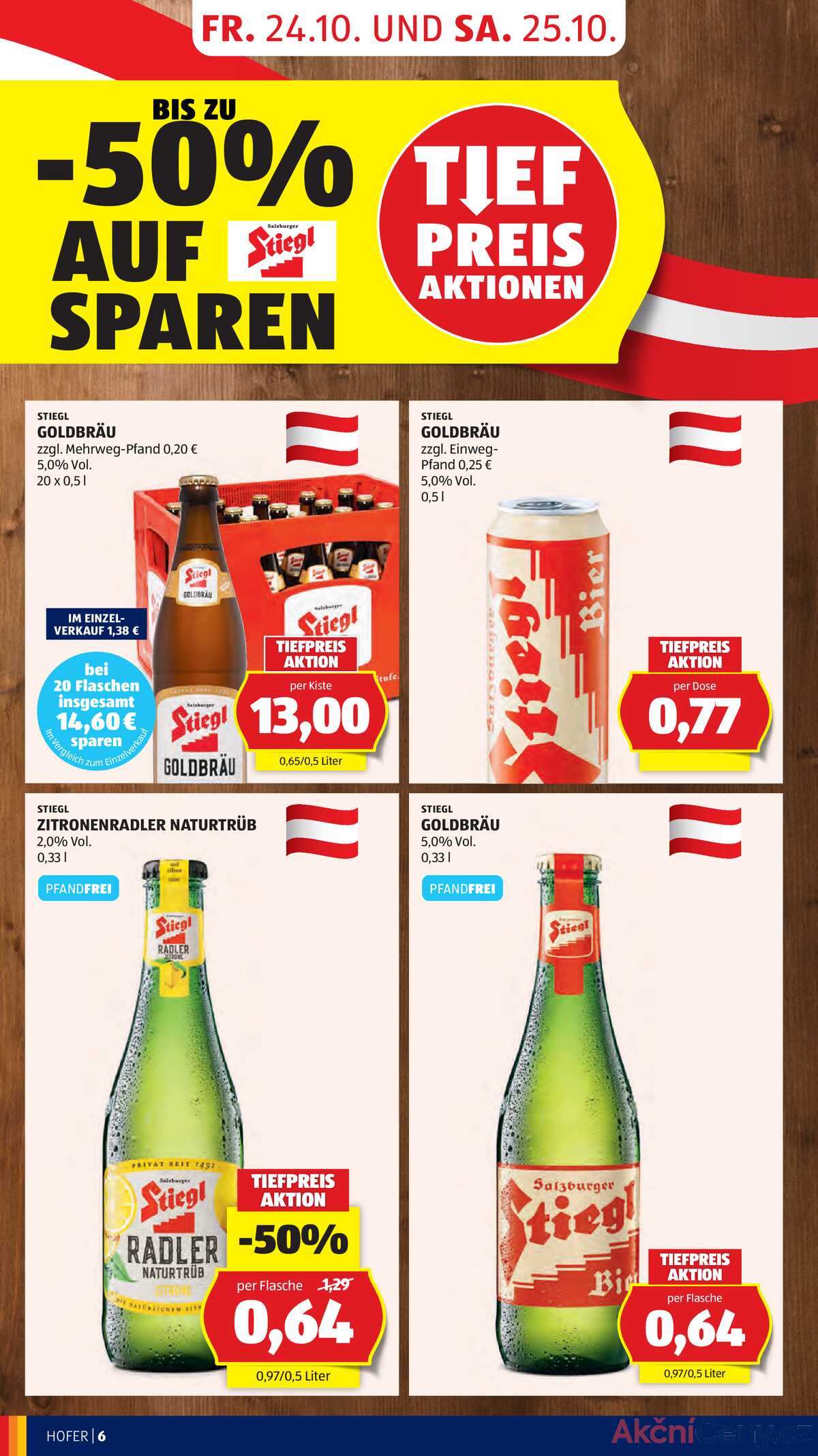 Leták HOFER Rakousko 24.10.-30.10.2025 strana 8