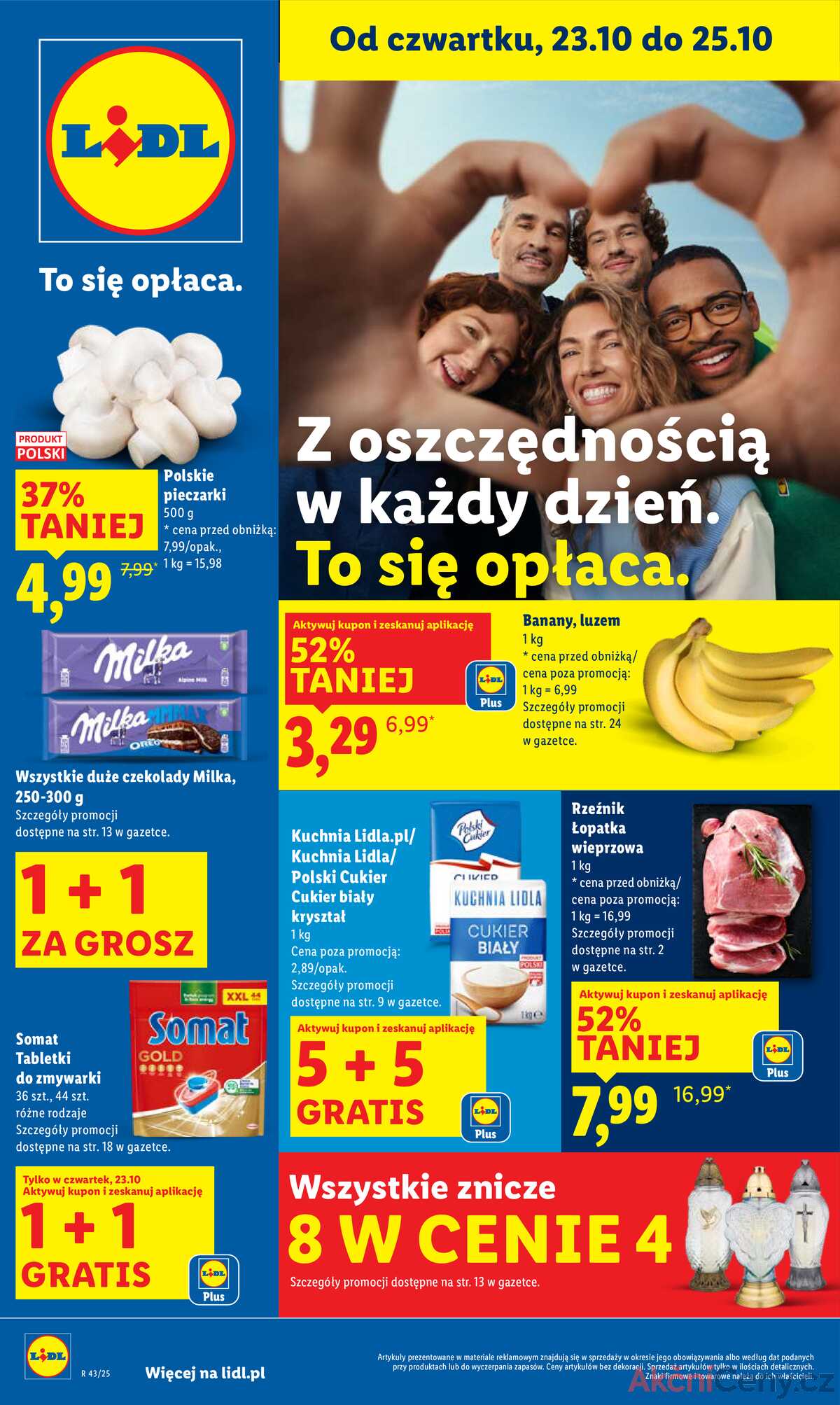 Leták Lidl Polsko 23.10.-25.10.2025 strana 1