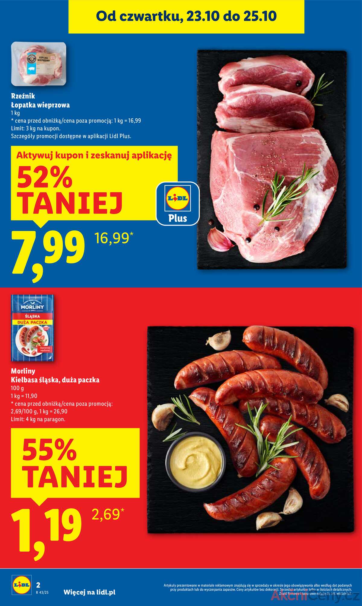 Leták Lidl Polsko 23.10.-25.10.2025 strana 2