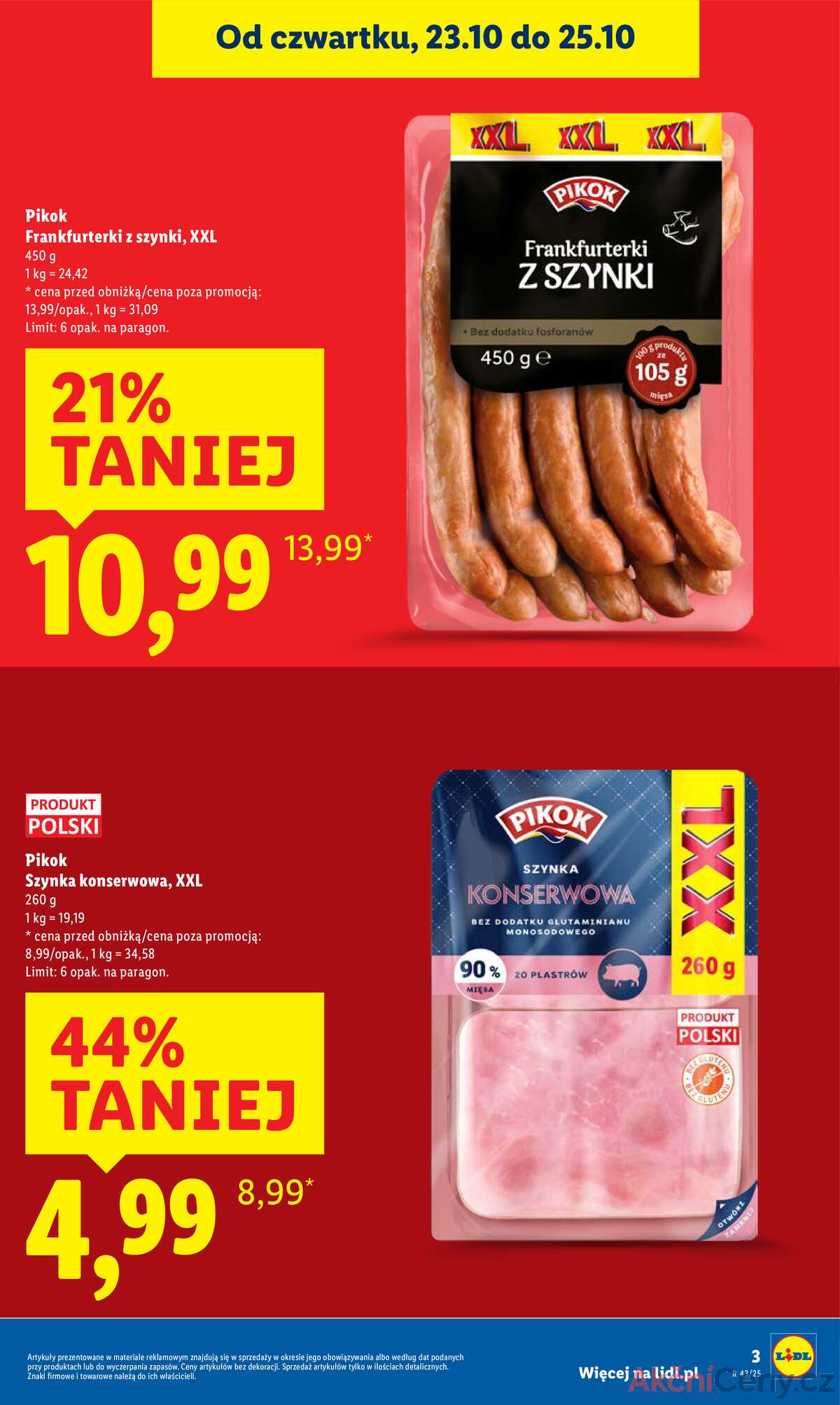 Leták Lidl Polsko 23.10.-25.10.2025 strana 3