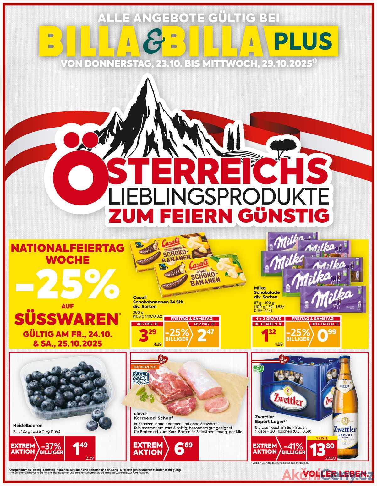 Leták BILLA Rakousko 23.10.-29.10.2025 - BILLA&BILLA PLUS strana 1