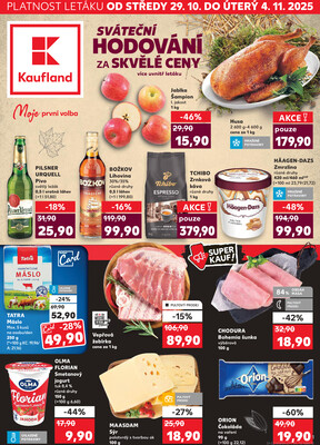 Leták Kaufland 28.10. - 4.11. - Kaufland - Teplice
