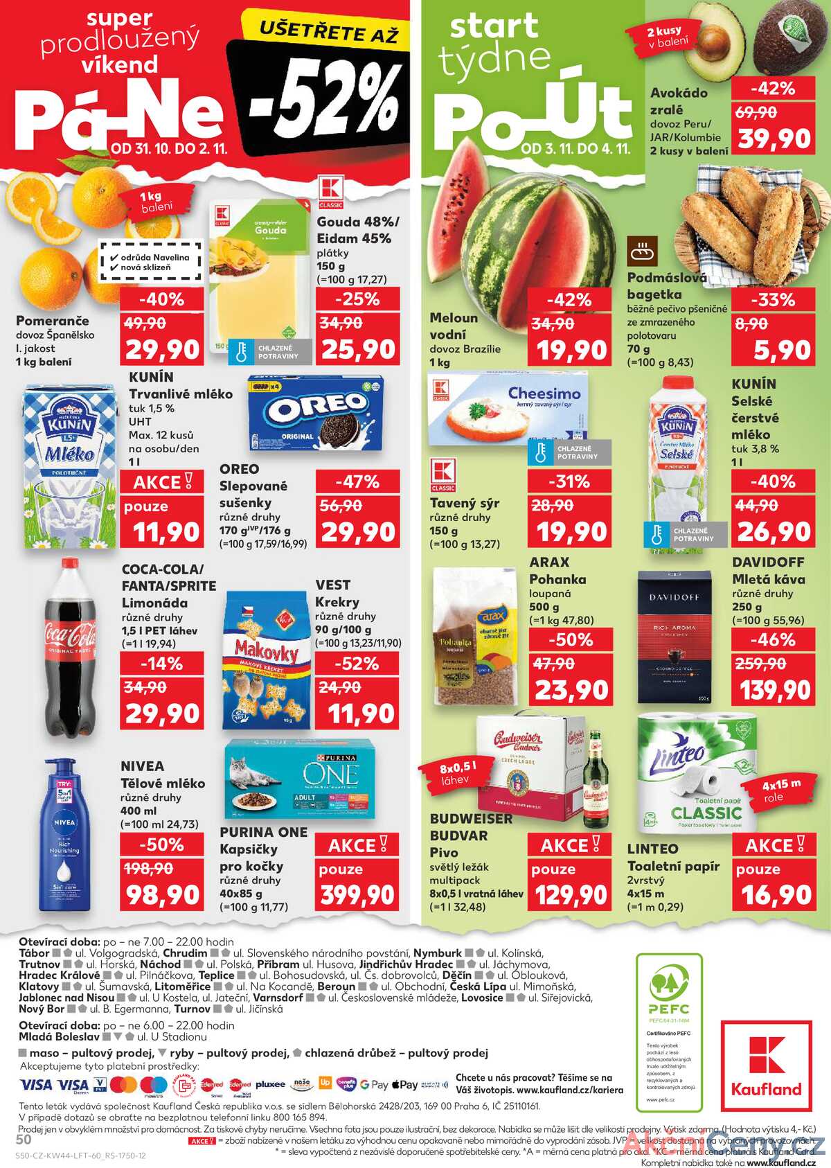 Kaufland 28.10. - 4.11. - Kaufland - Lovosice (Siřejovická) strana 50