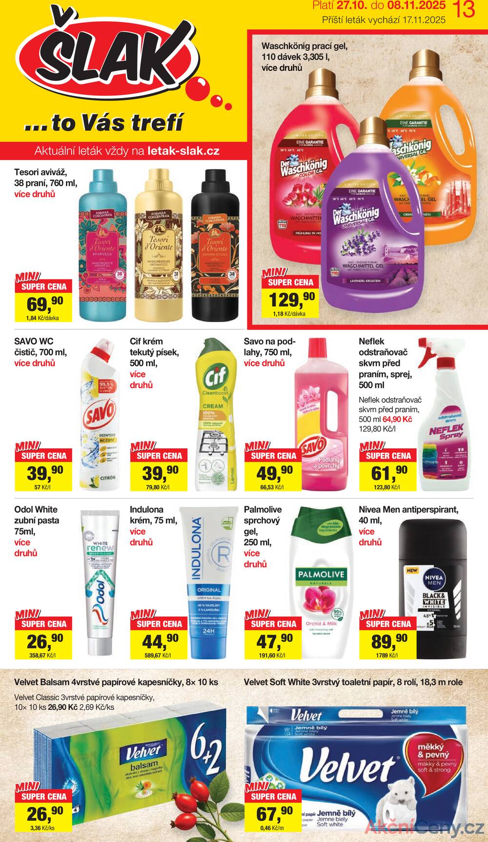 Leták Šlak
platný do 8.11.2025 - strana 1