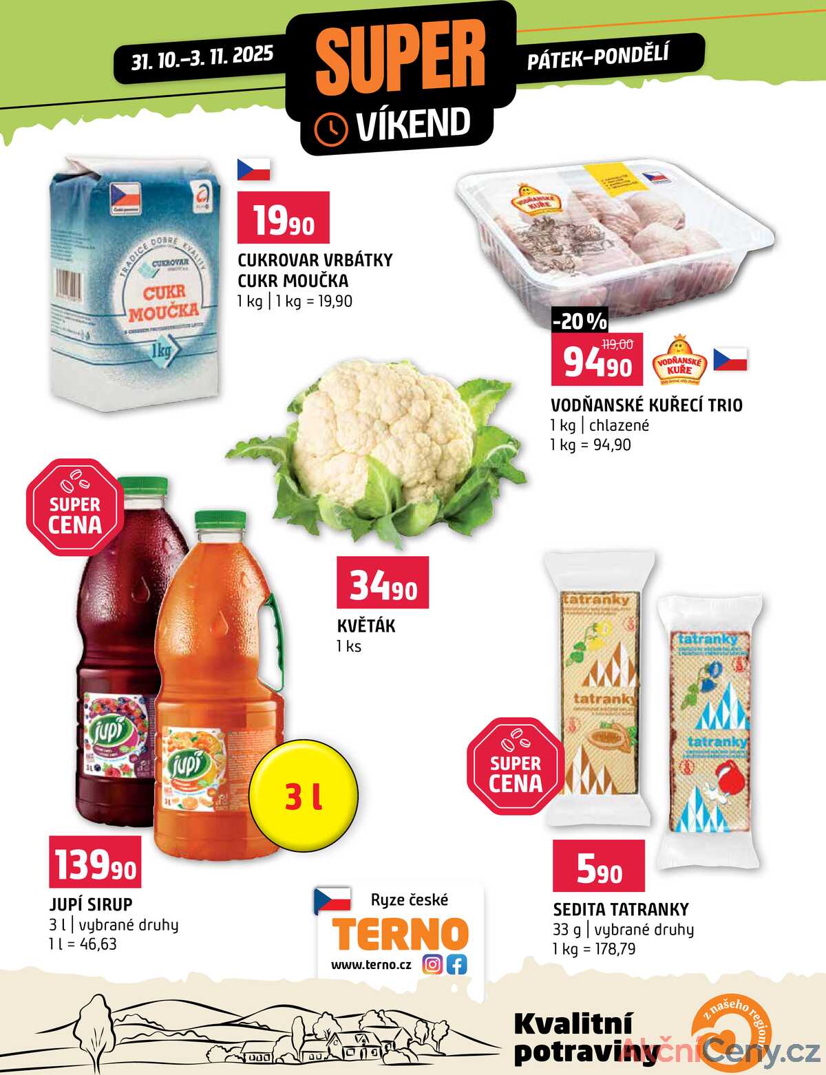 Terno Víkendová akce od 31.10. do 3.11.2025 strana 1
