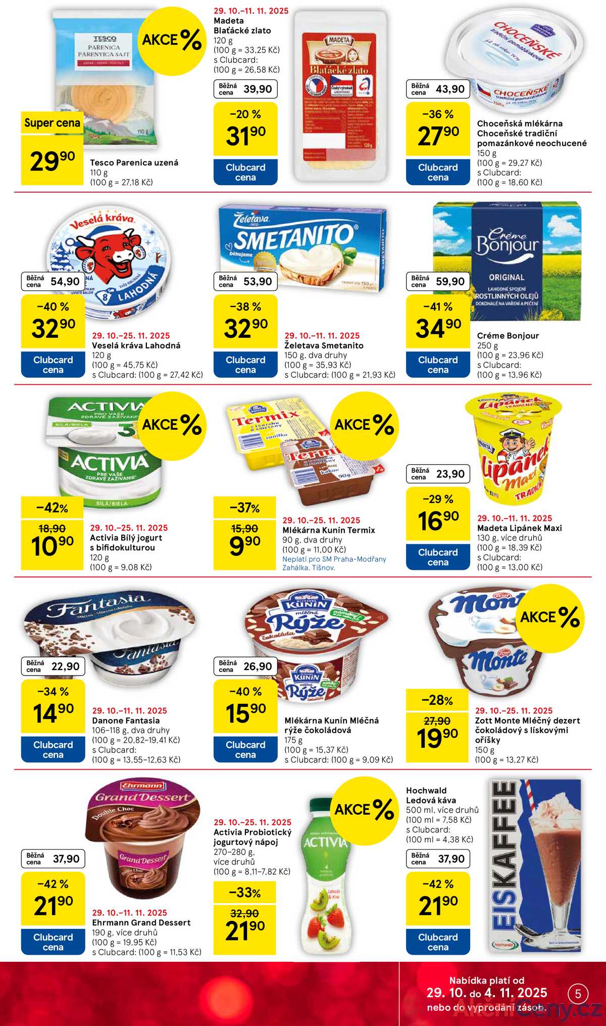 Tesco supermarkety od 29.10. do 4.11.2025 strana 5