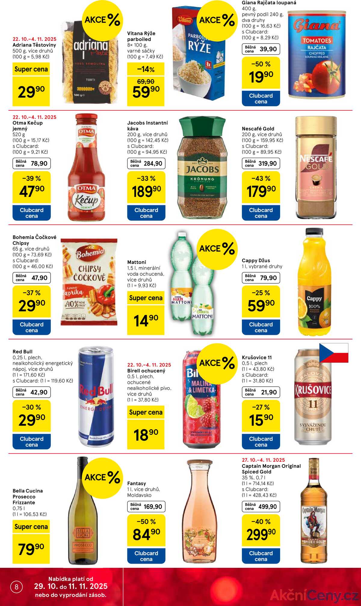 Tesco supermarkety od 29.10. do 4.11.2025 strana 8