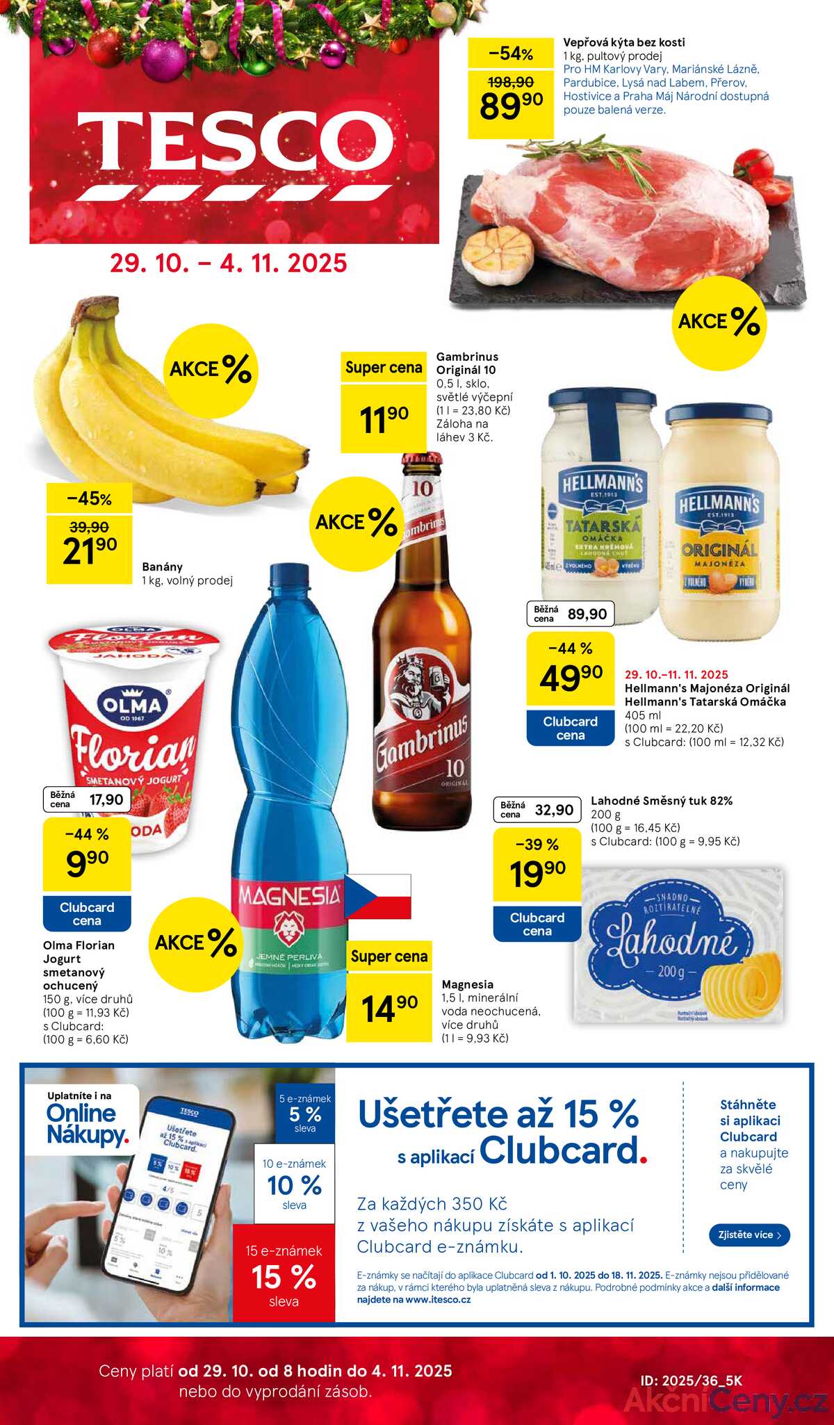 Tesco malé hypermarkety od 29.10. do 4.11.2025 strana 1