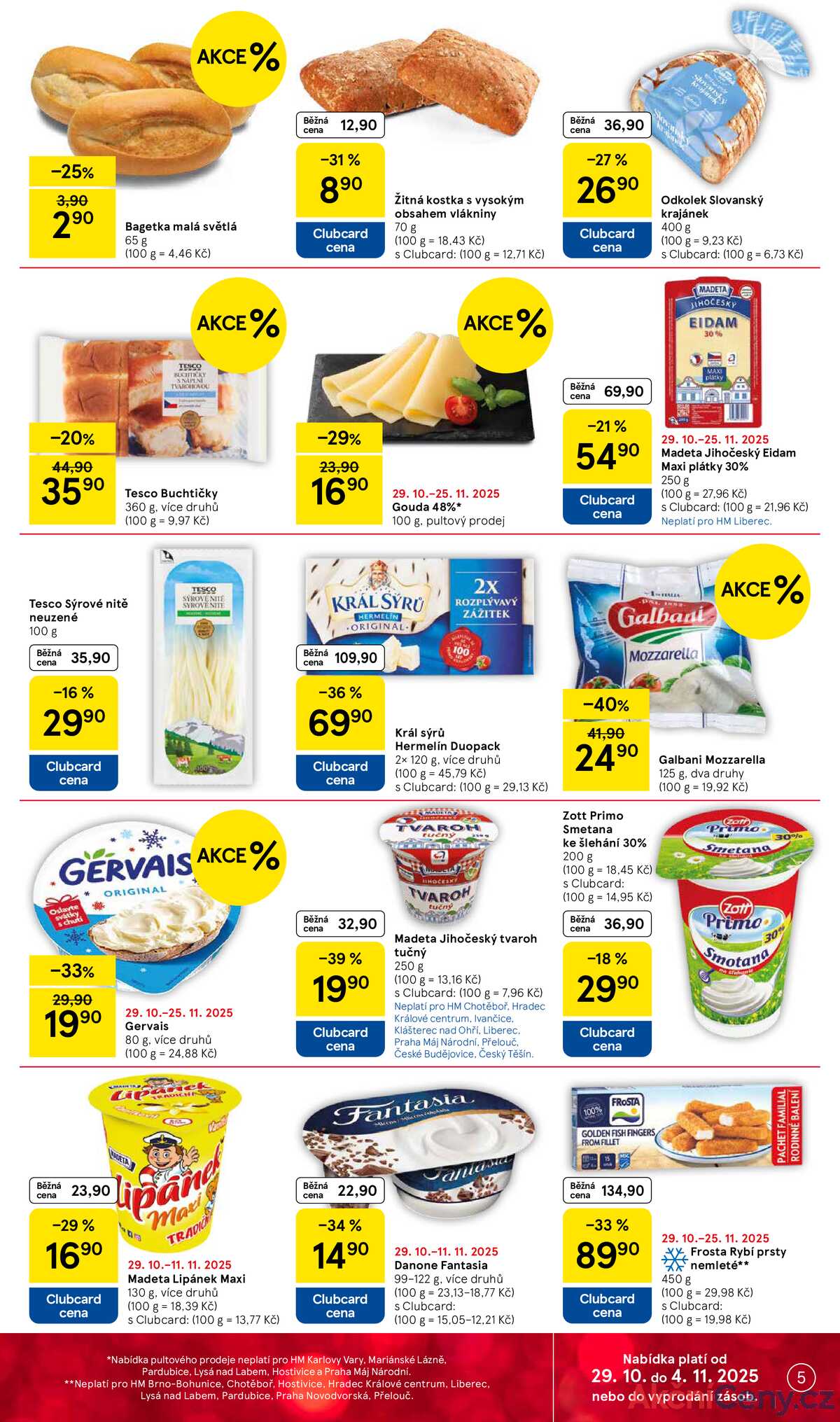 Tesco malé hypermarkety od 29.10. do 4.11.2025 strana 5