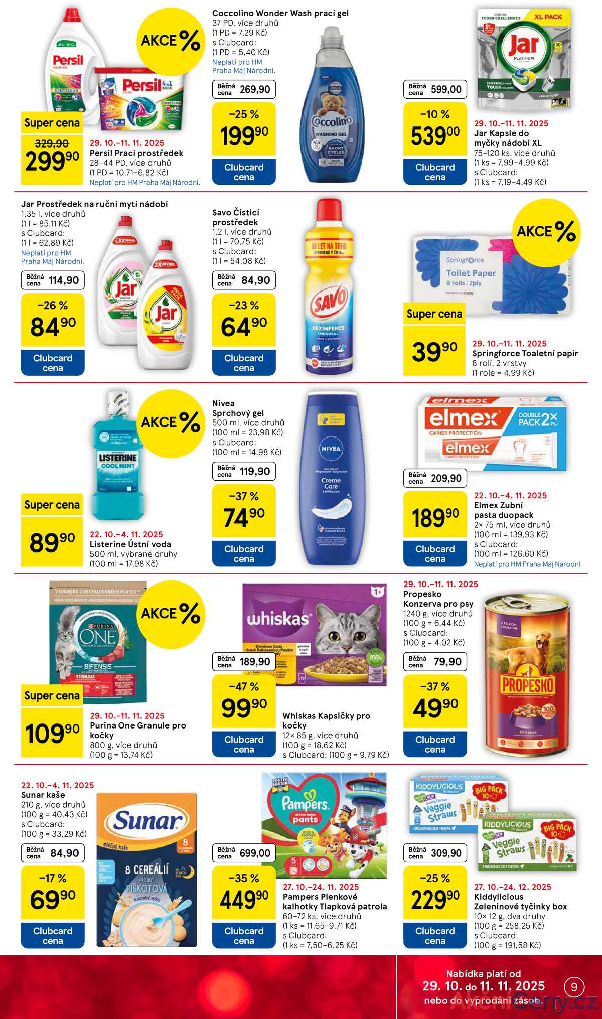 Tesco malé hypermarkety od 29.10. do 4.11.2025 strana 9