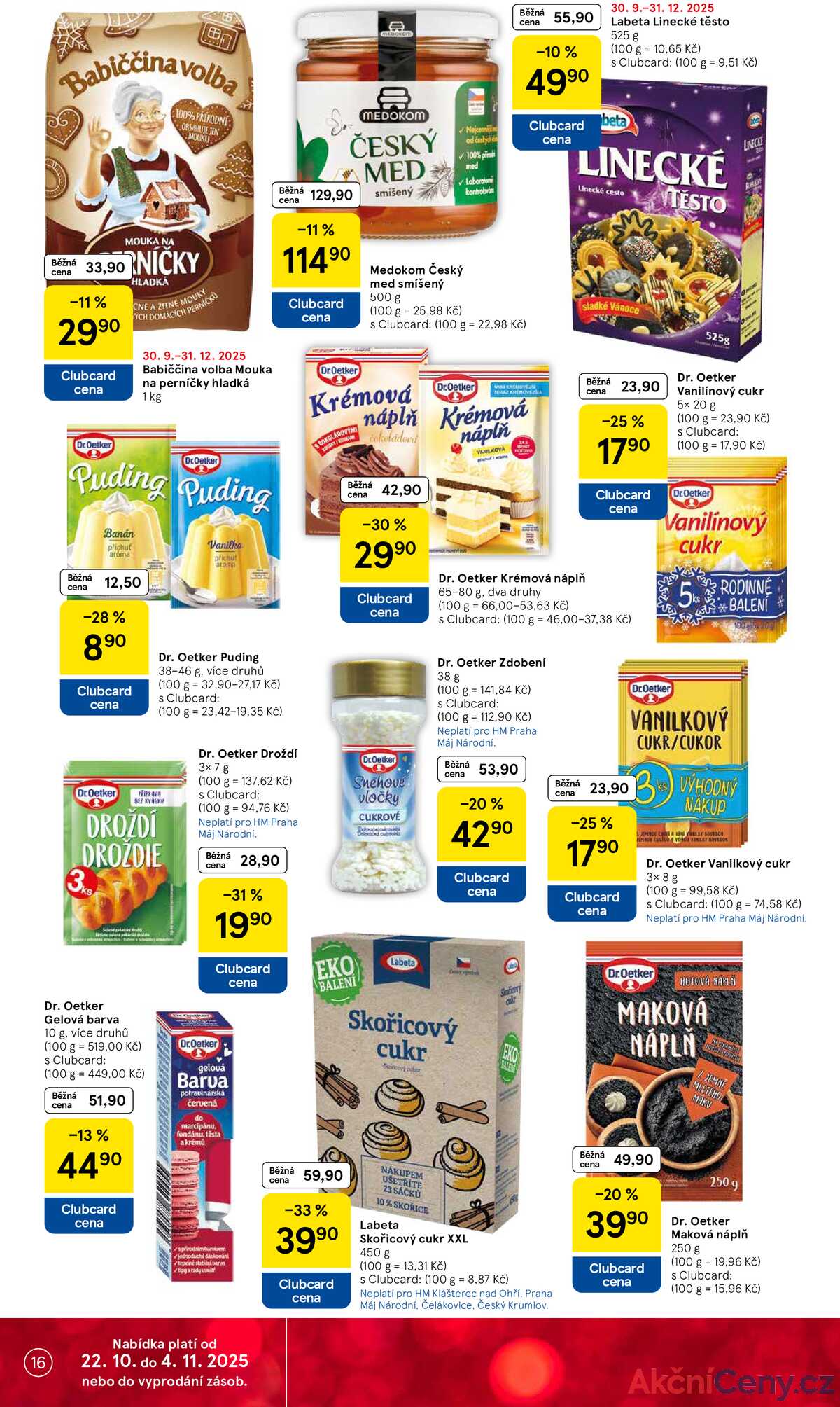 Tesco malé hypermarkety od 29.10. do 4.11.2025 strana 16