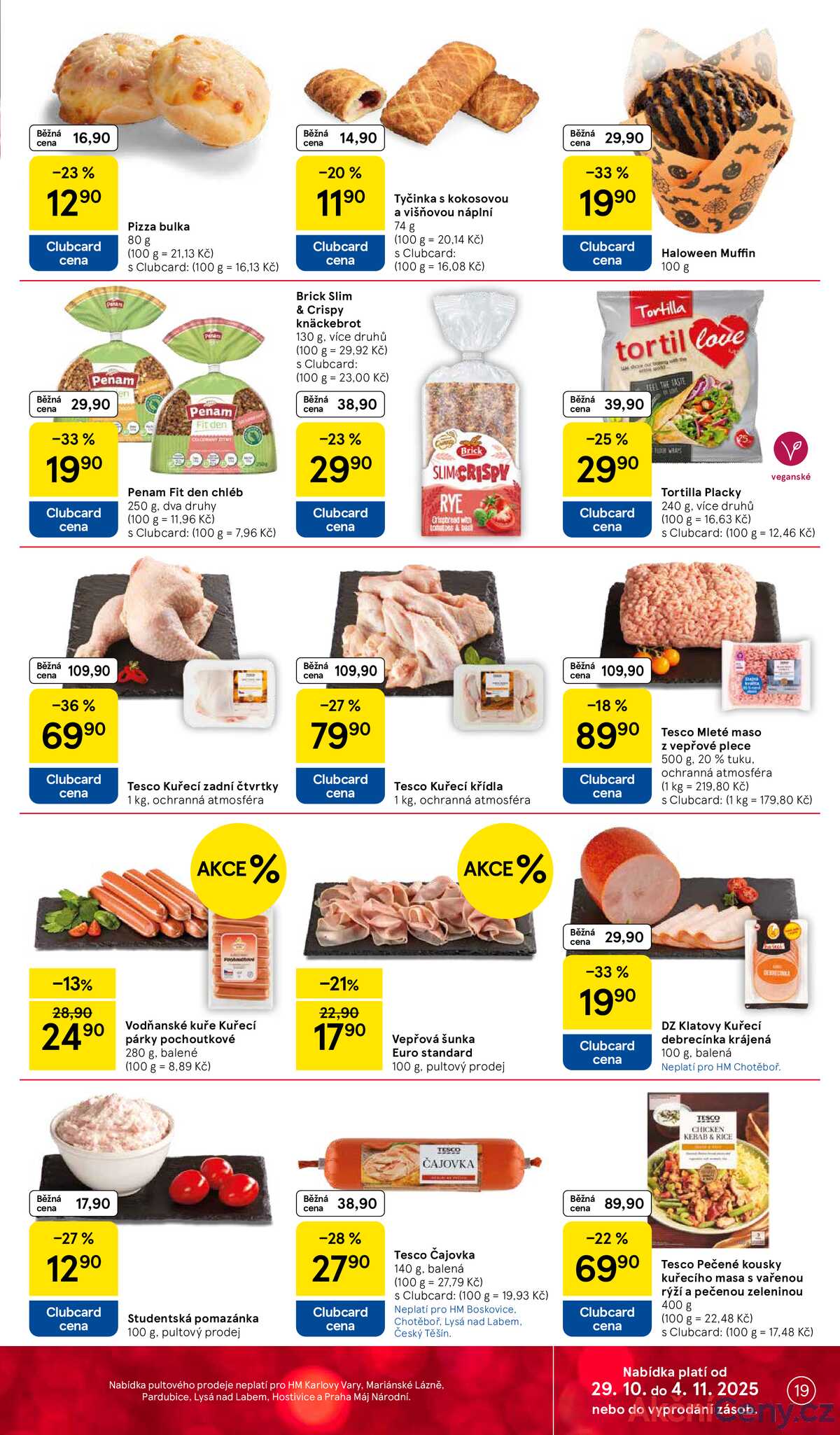 Tesco malé hypermarkety od 29.10. do 4.11.2025 strana 19