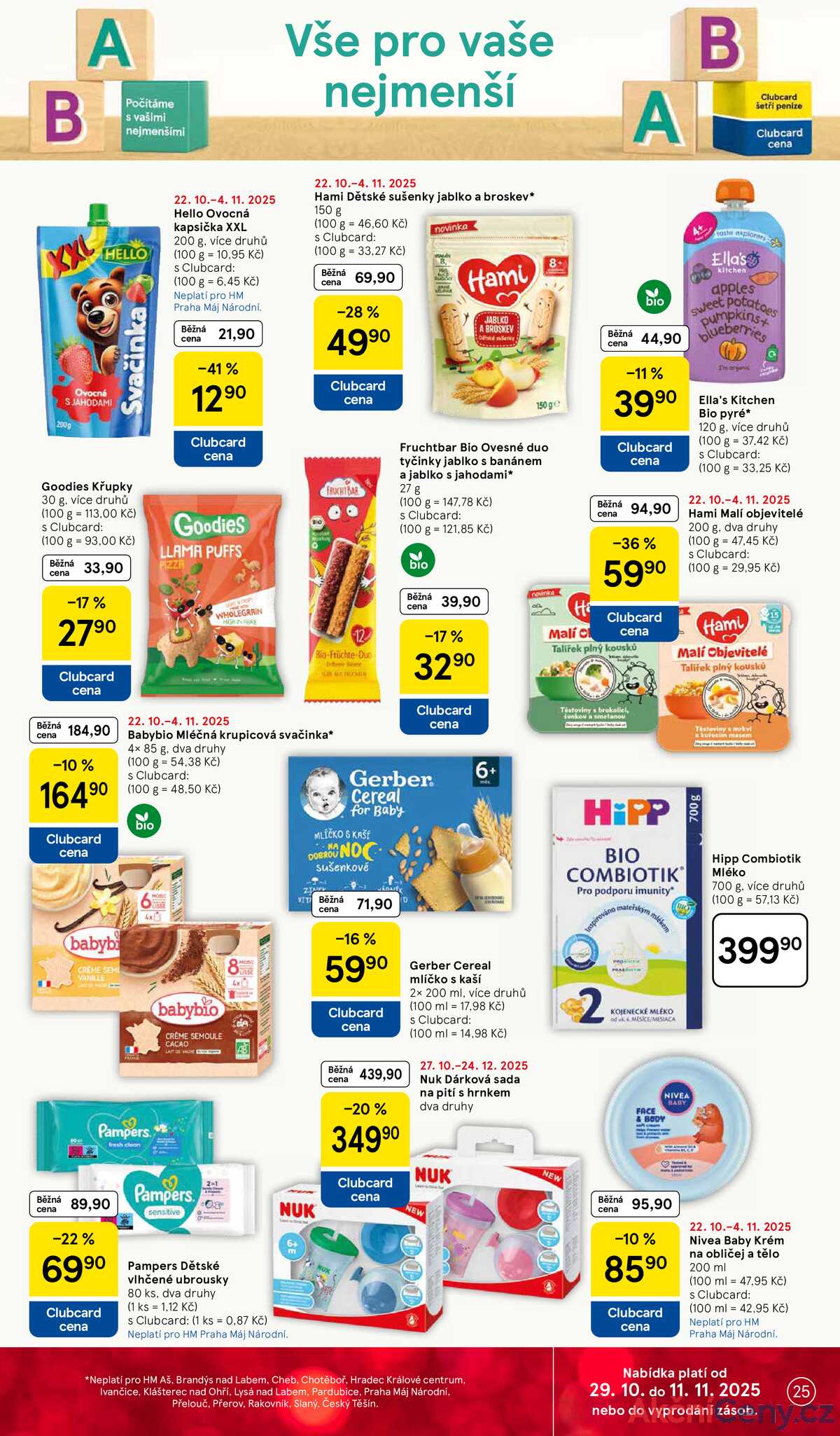 Tesco malé hypermarkety od 29.10. do 4.11.2025 strana 25