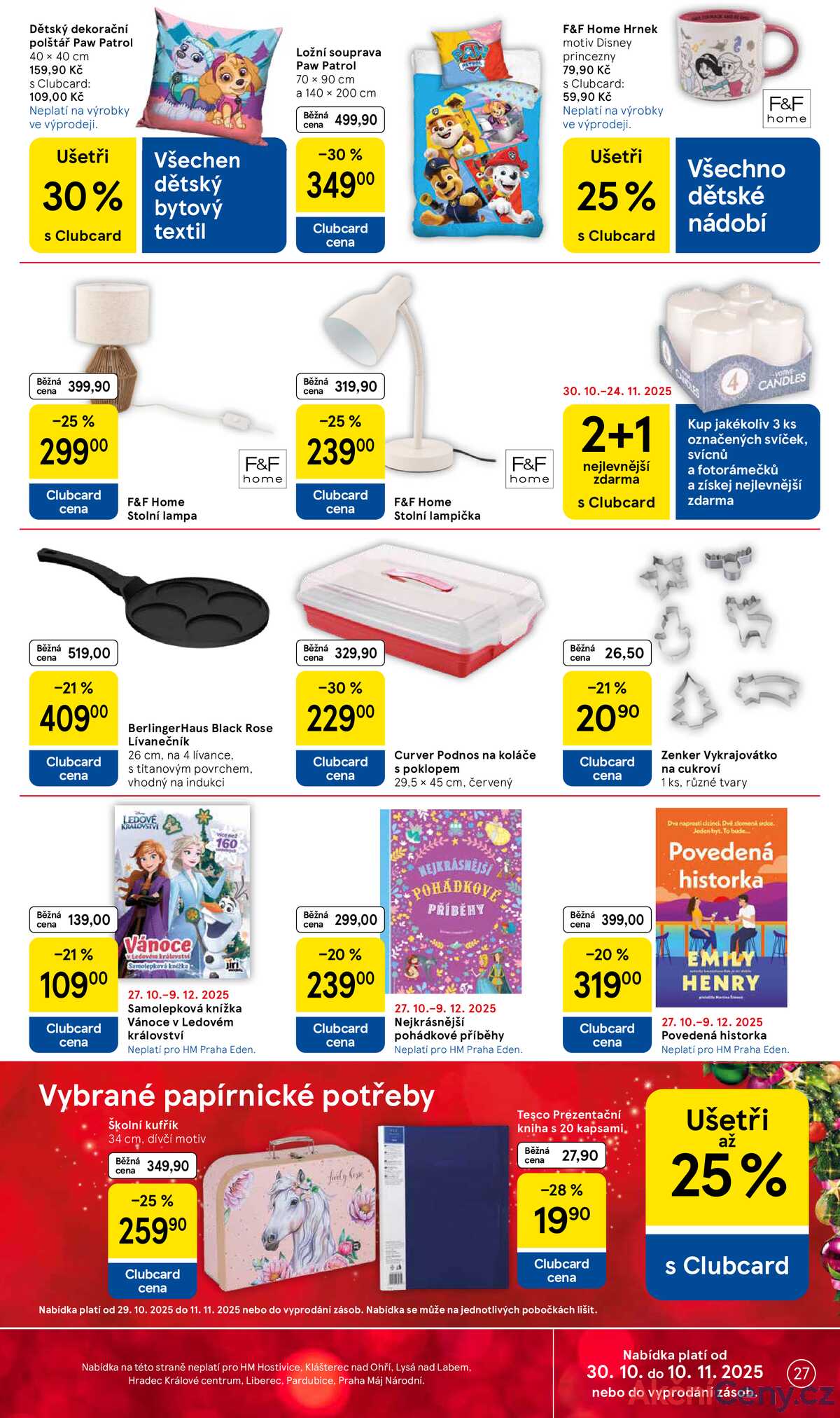 Tesco malé hypermarkety od 29.10. do 4.11.2025 strana 27