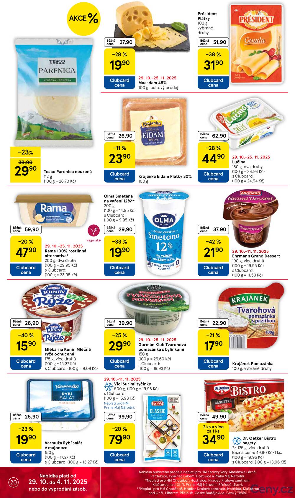 Leták Tesco
		  platný do 4.11.2025 - strana 20