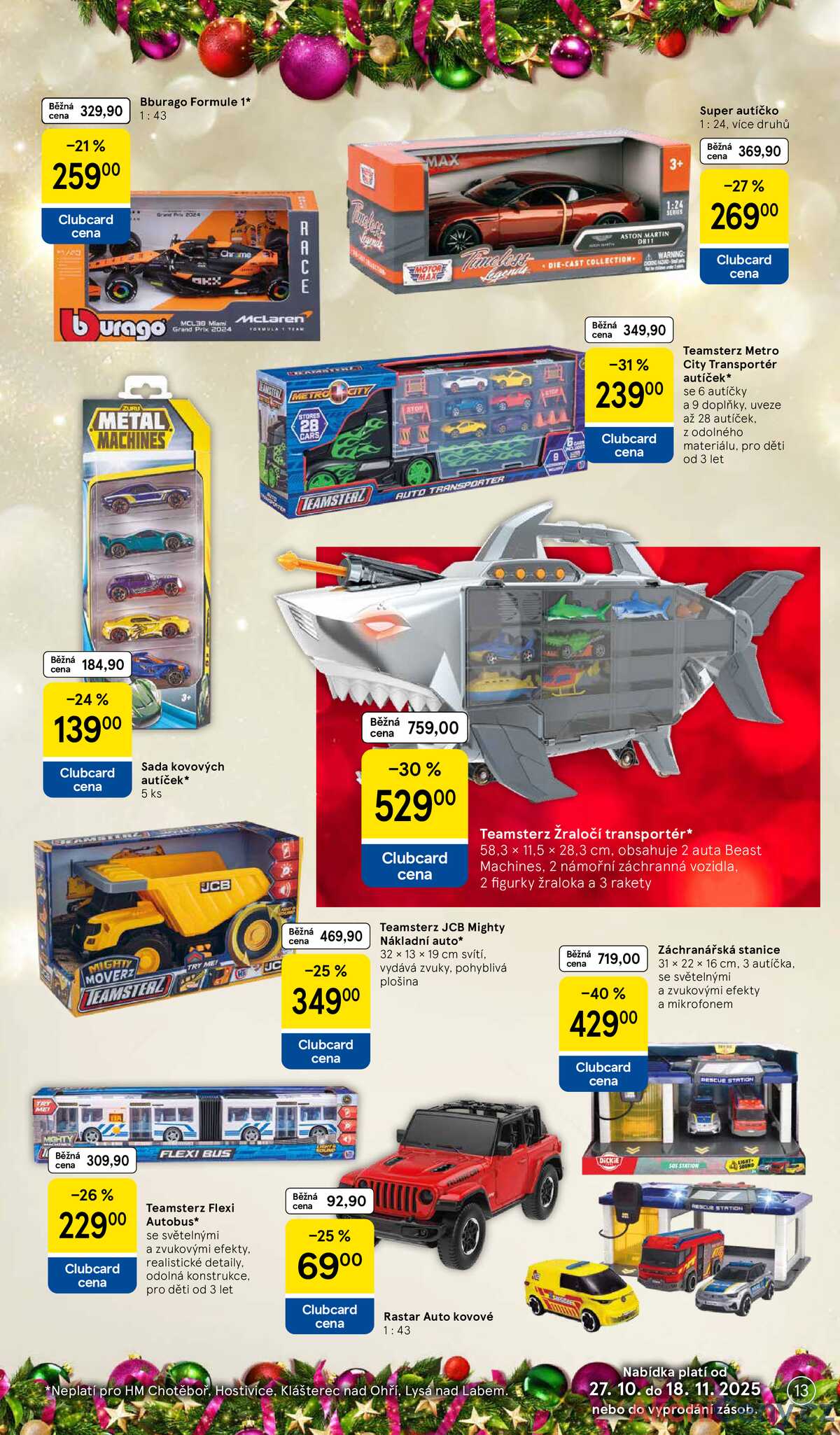 Tesco SPECIÁL velké hypermarkety  od 27.10. do 17.11.2025 strana 13