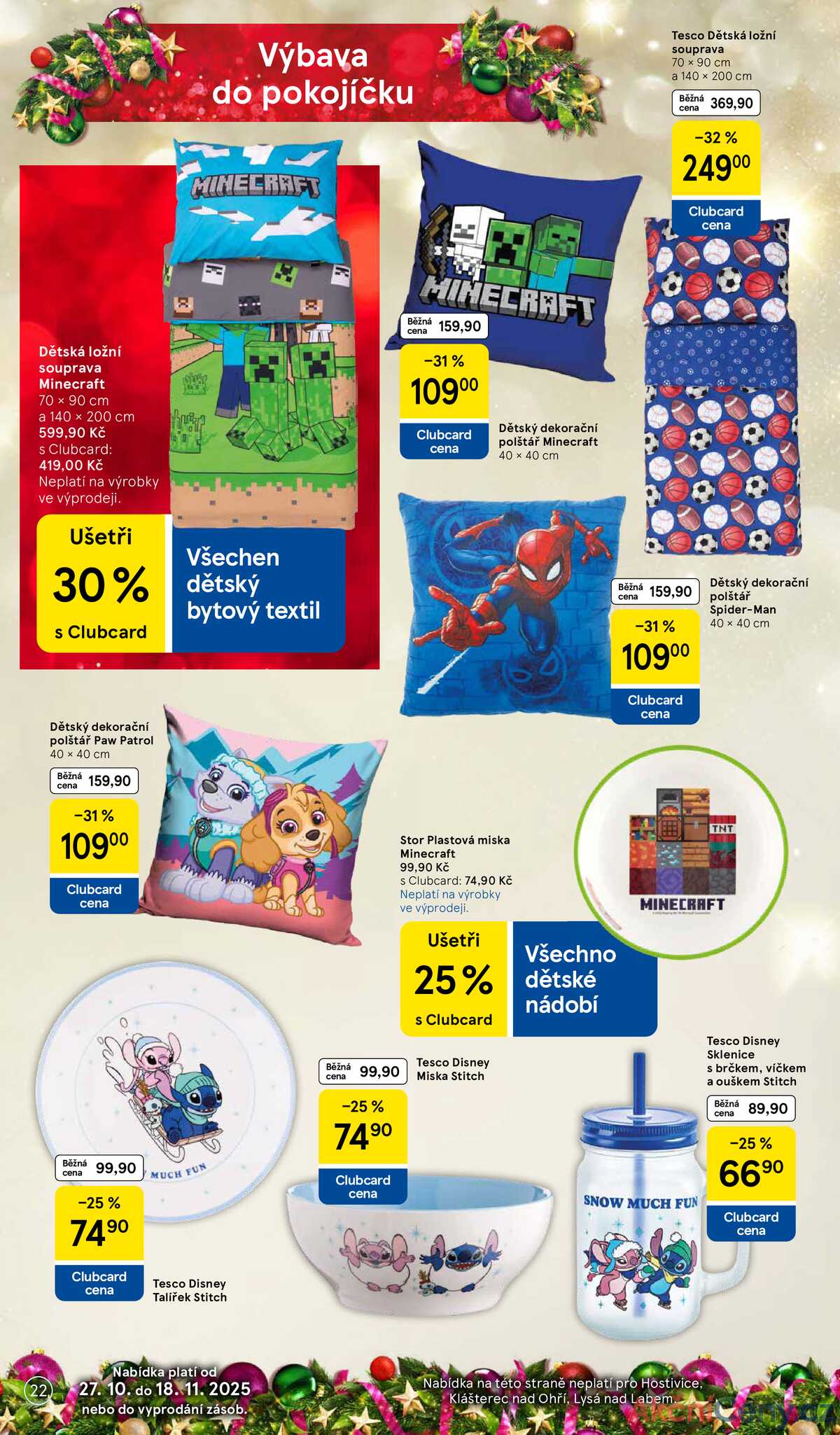 Tesco SPECIÁL velké hypermarkety  od 27.10. do 17.11.2025 strana 22
